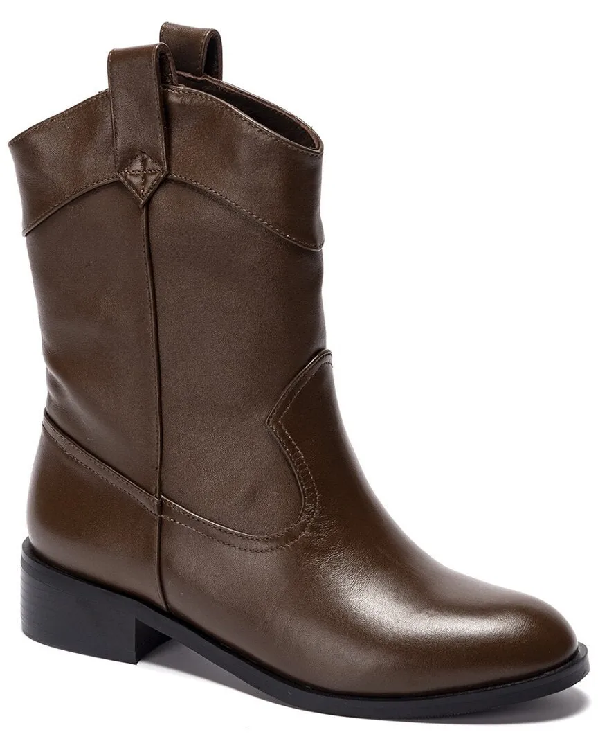 Elastic Ankle Soho Collective Isa Leather Boot