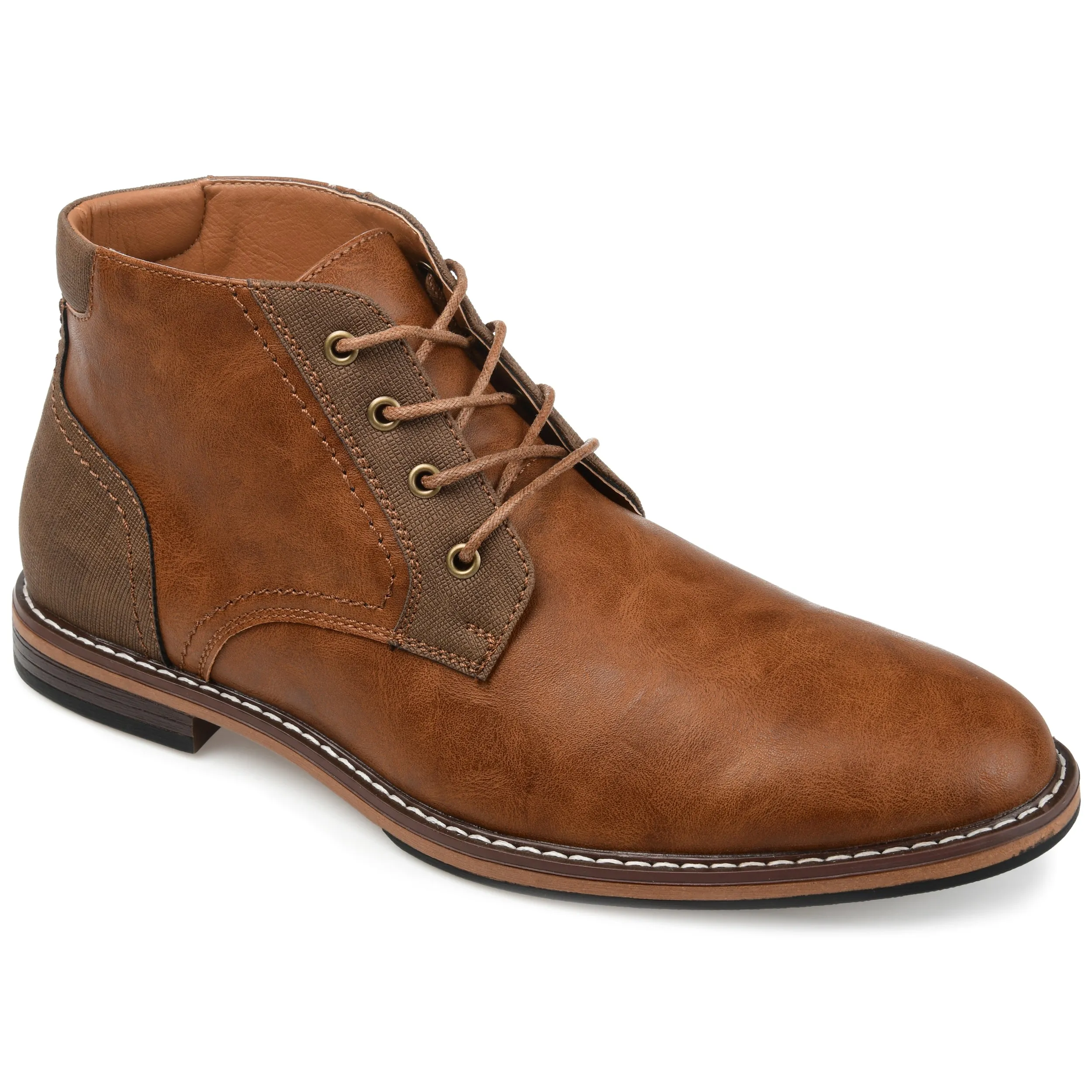 Anti   Odor Vance Co. Franco Wide Width Plain Toe Chukka Boot