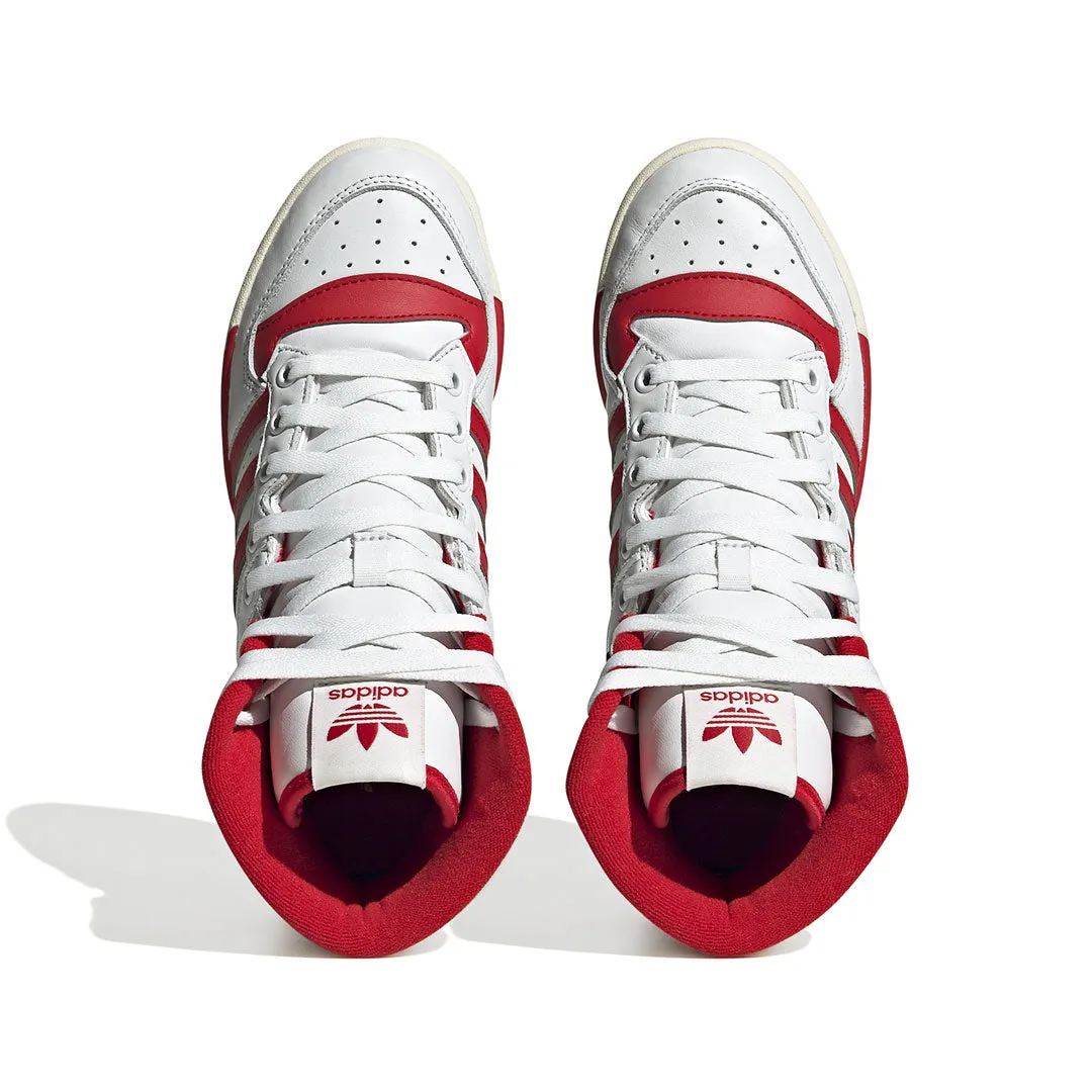 Gusseted Tongue Design adidas - Women's Rivarly High Top Shoes (GW2181)