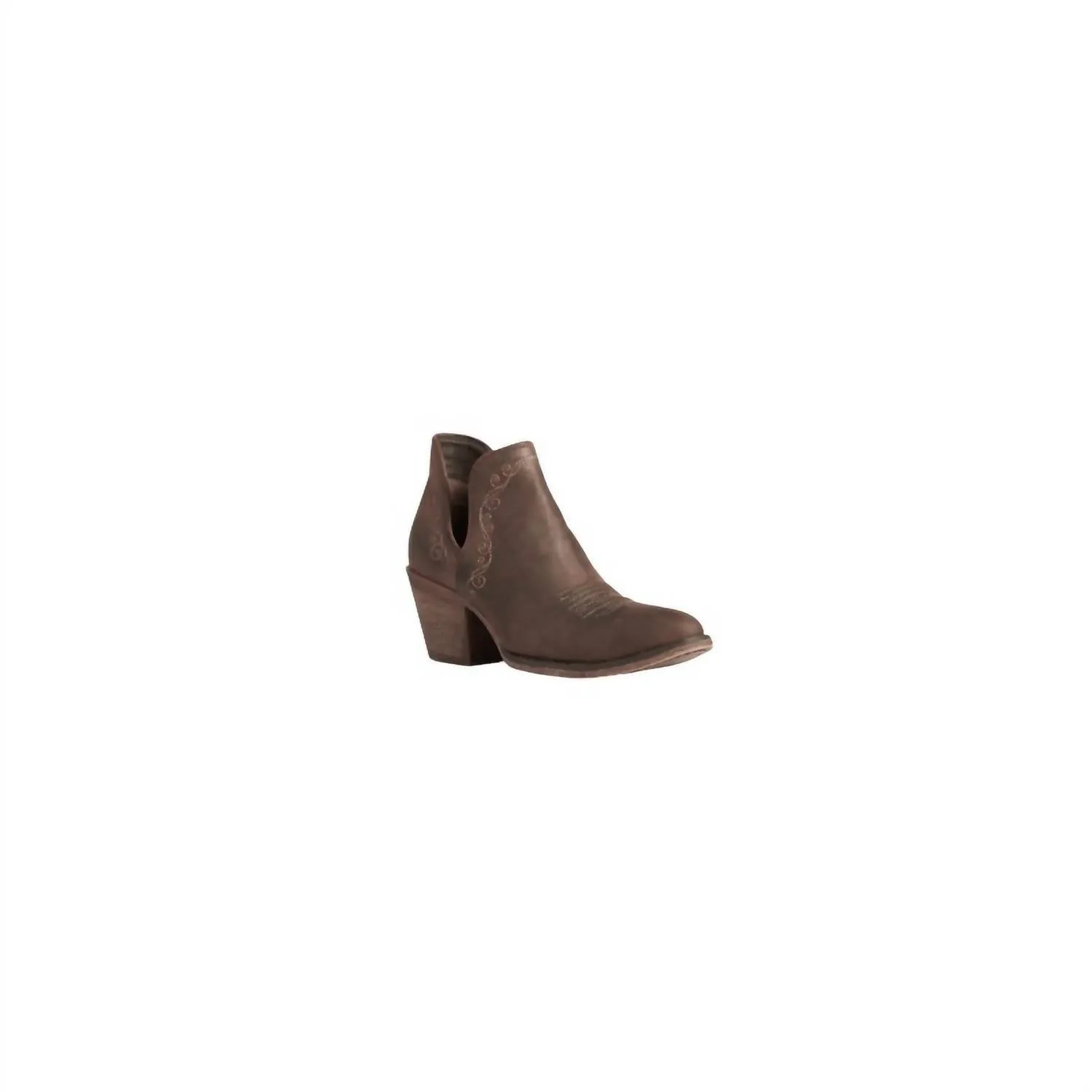 Women's Encore R Toe Boots In Weathrd Brown Biker