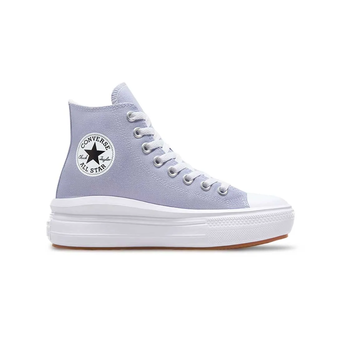 Ethylene Vinyl Acetate Microfiber Overlay Converse - Women's Chuck Taylor All Star Move Platform High Top Shoes (A08294C)