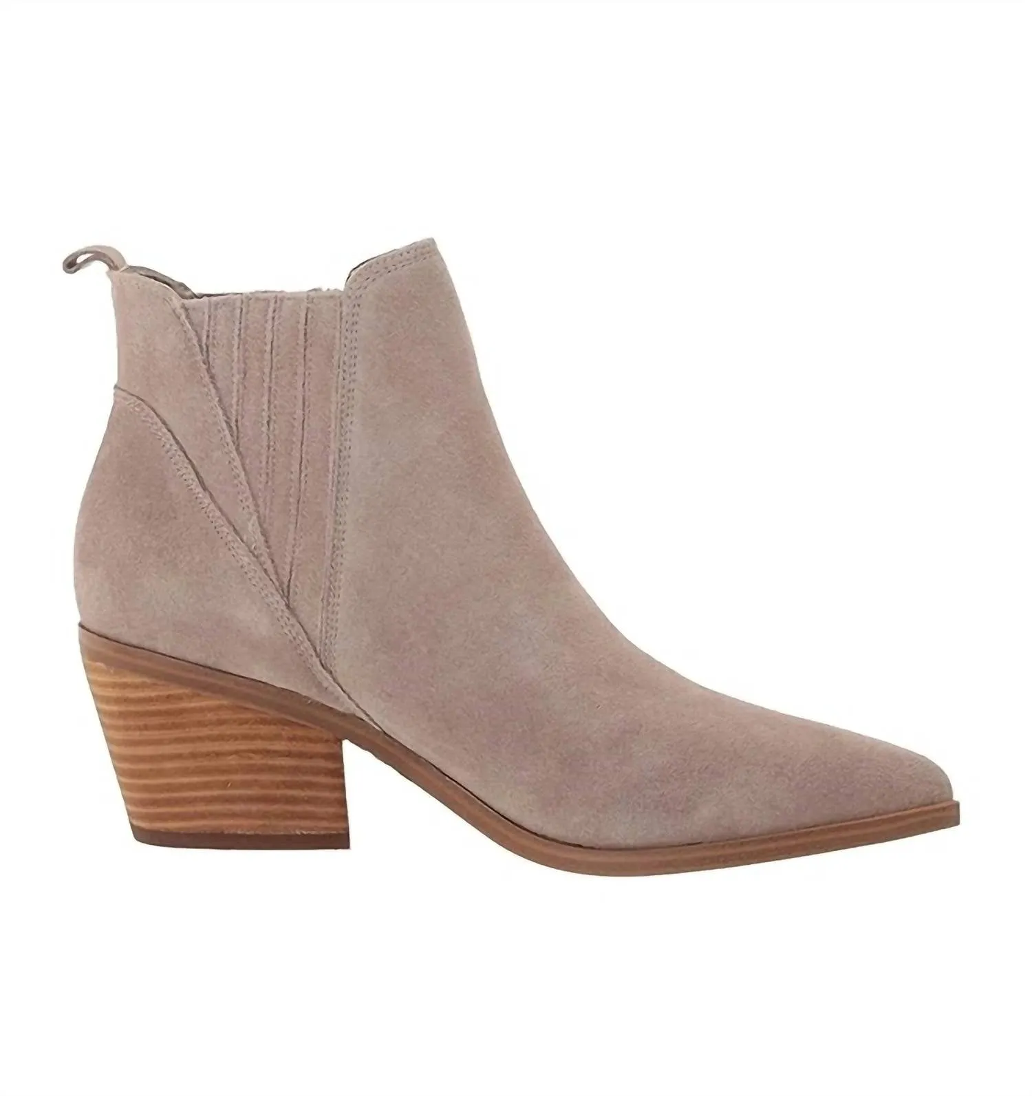 Women's Teona Ankle Boot In Gray Suede Noise free