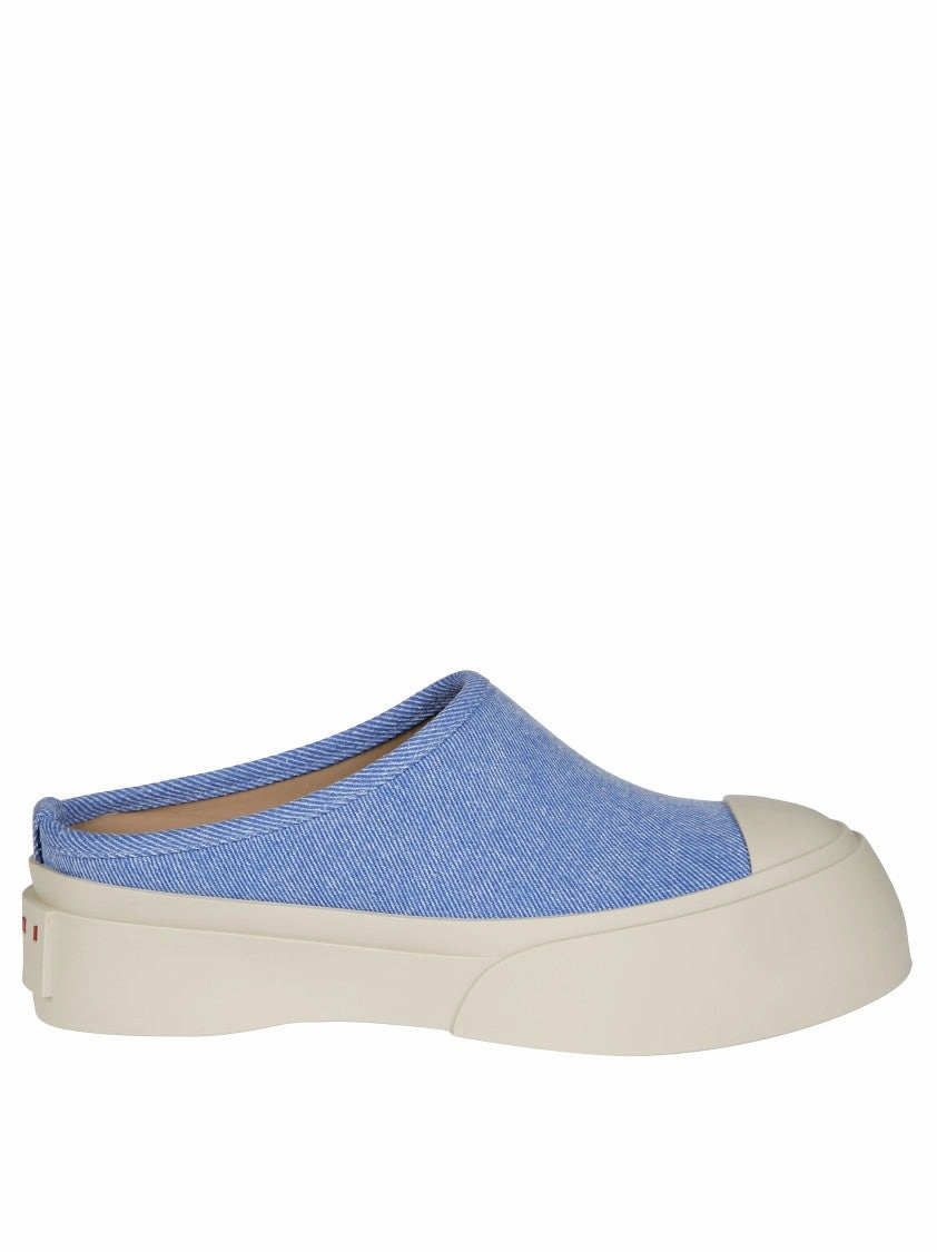 running in light rain shoes Slip-On Blue Sneakers With Textured Upper