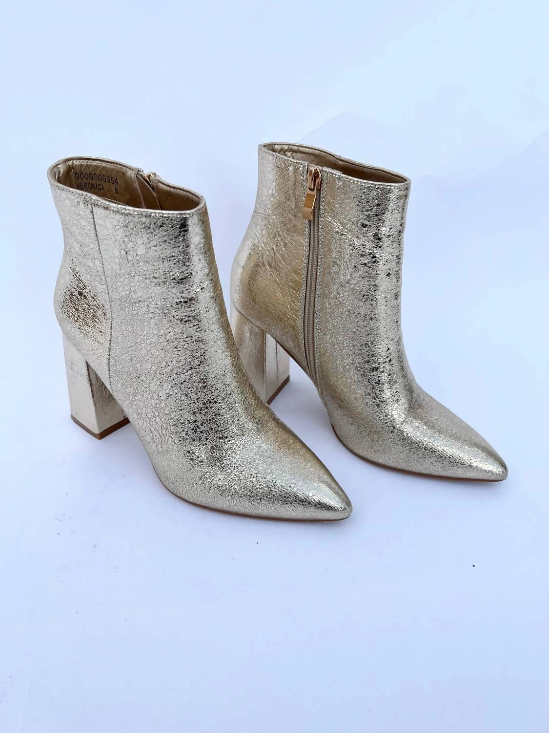 Women's Veronica Booties In Gold Matte Tone