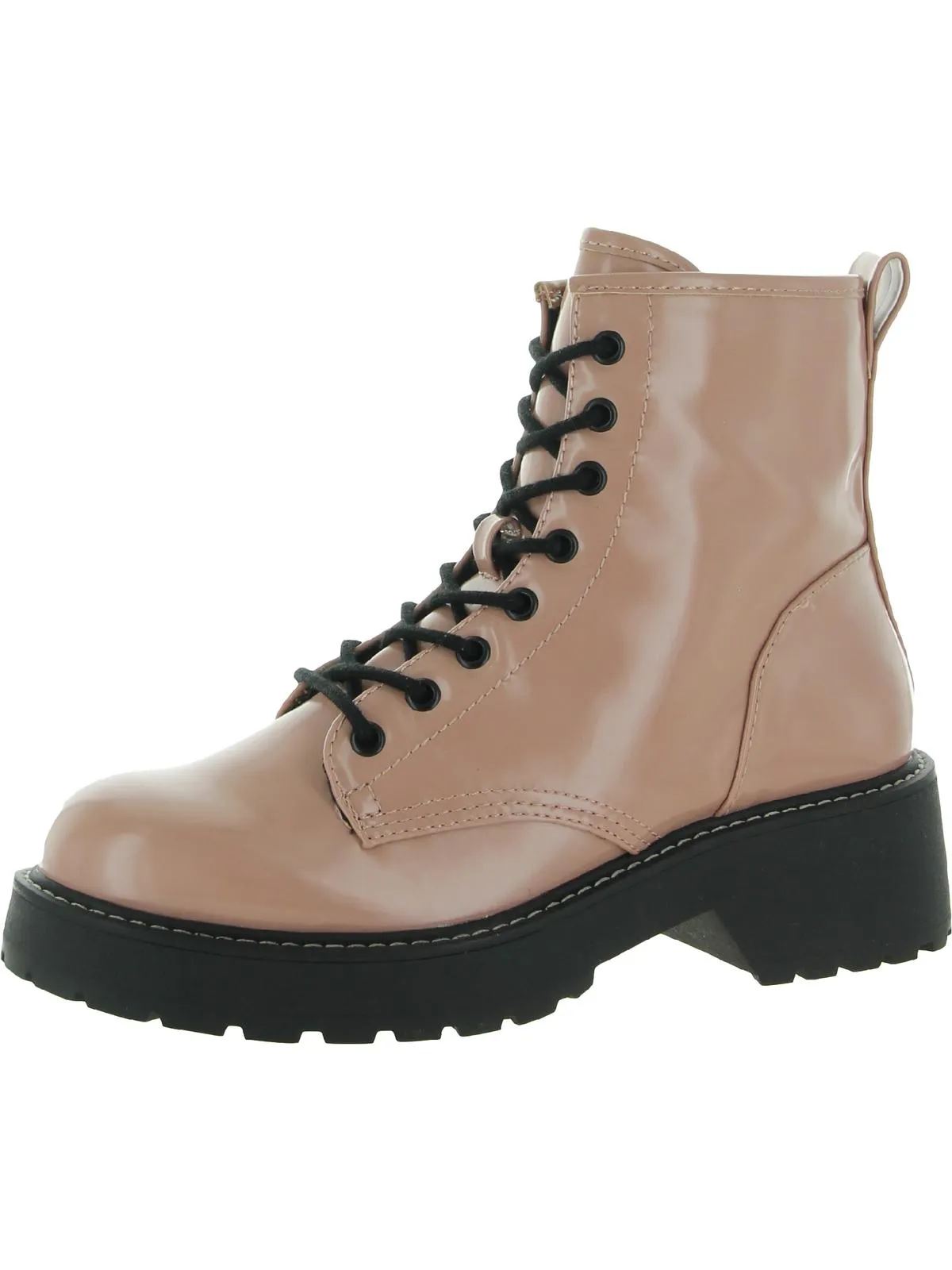 Carra Womens Rhinestone Lug Sole Ankle Boots Flexible Construction Durable Shell Stylish Explorer