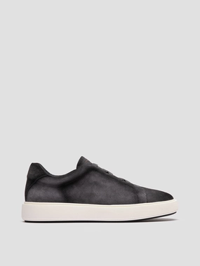 SLOUCH 001 - Blue Suede Low Top Sneakers Work Out