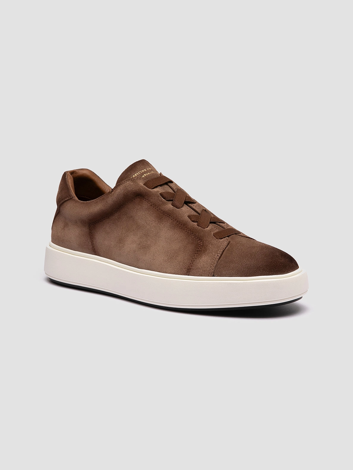 Flexibility Support SLOUCH 001 - Brown Suede Low Top Sneakers