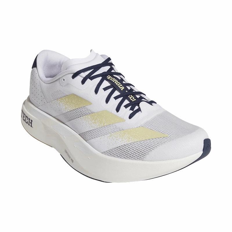 Men's Adizero EVO SL Georgia Tech White/Gold/Navy Classic Design Speedy Fit
