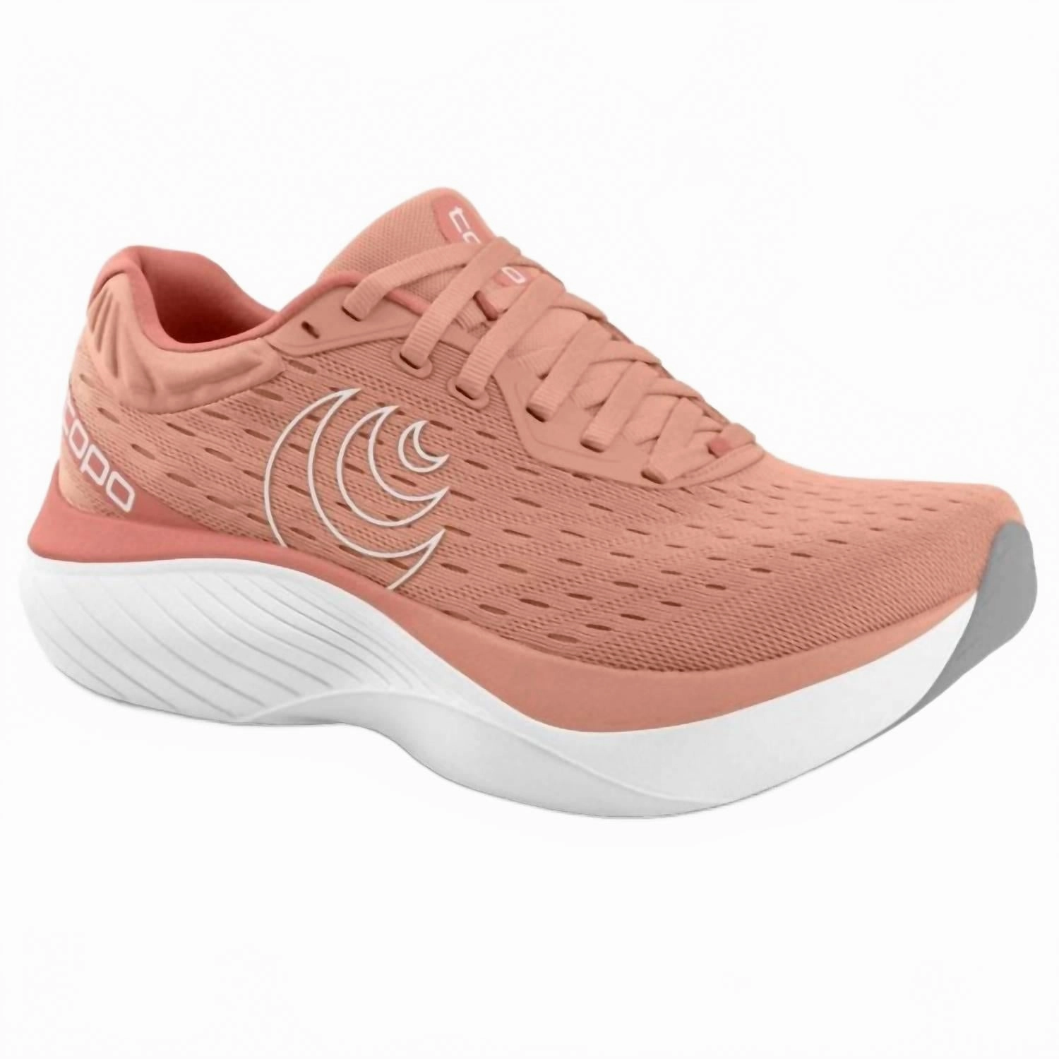 Streamlined Shape Women's Atmos Sneaker In Dusty Rose/white