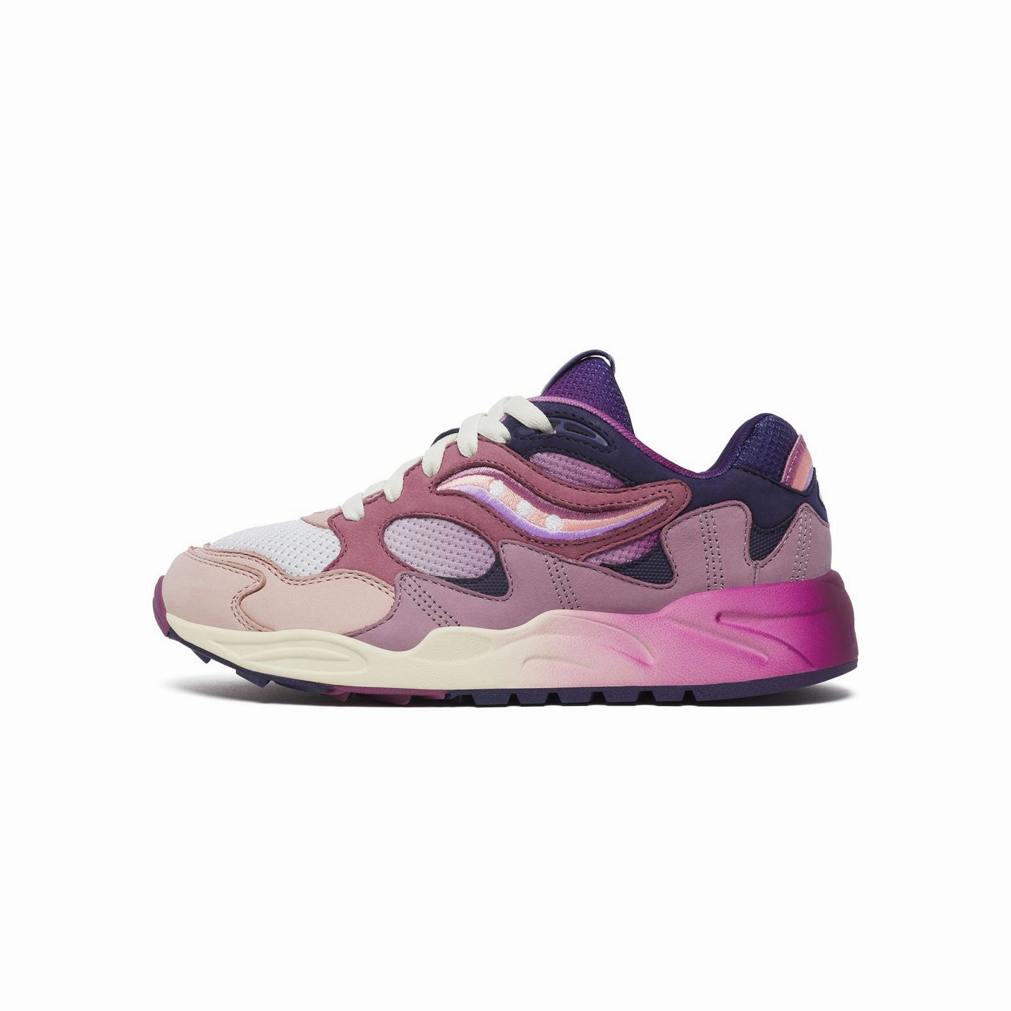 Saucony Mens Grid Shadow 2 Summer Solstice Shoes Sneaker Laces Fabric Upper