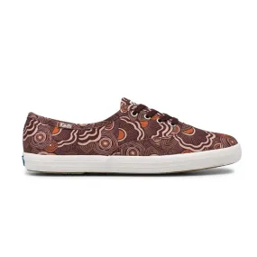 Flexible Soles All-weather flair Keds - Women's Champion Canvas Ripple Shoes (WF65428)