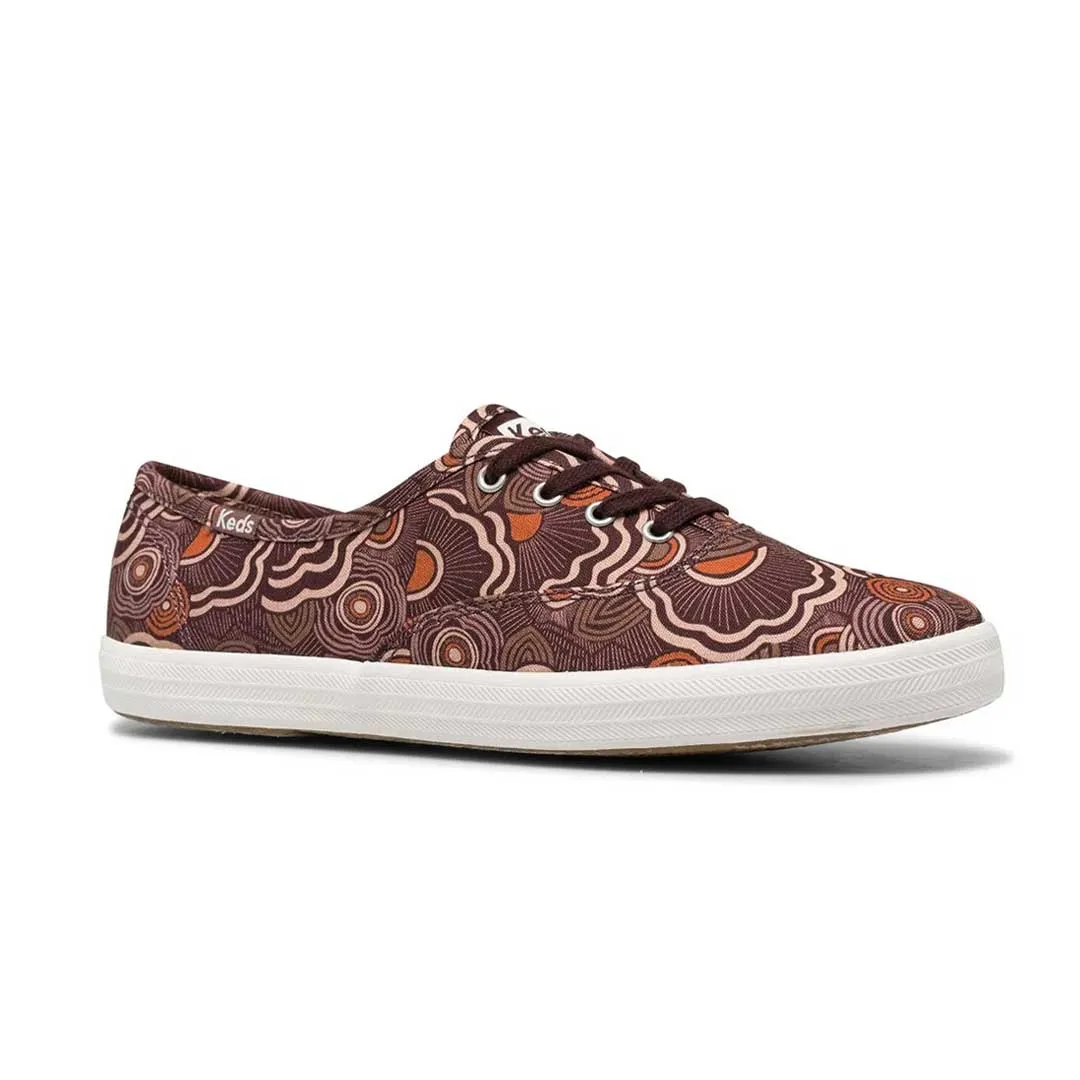Outdoor Run Keds - Women's Champion Canvas Ripple Shoes (WF65428)