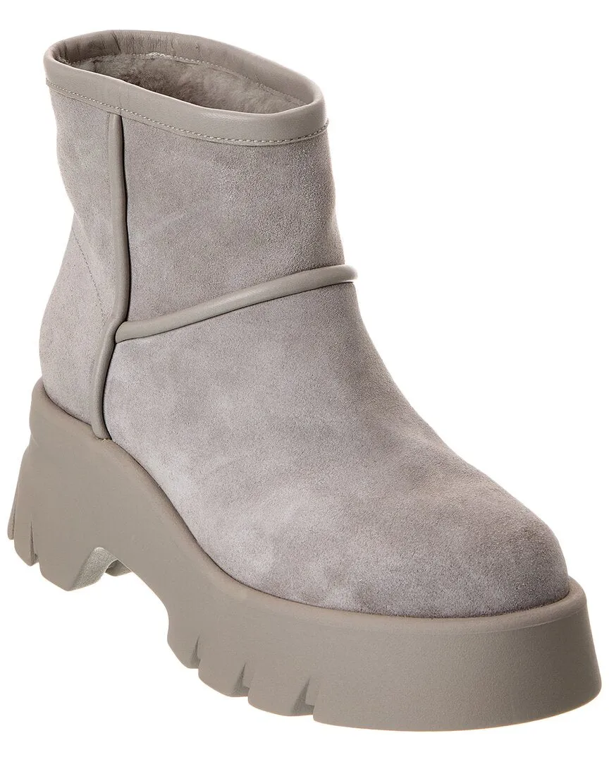 Gianvito Rossi Suede Platform Bootie Compression Resistant Foam