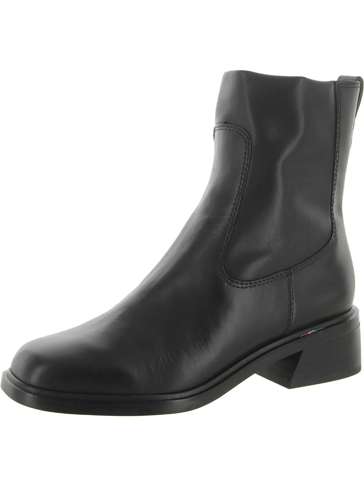 Secure Strap Gracelyn Womens Leather Square Toe Ankle Boots