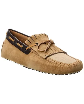 Comfort Access TOD??s Canvas & Suede Loafer