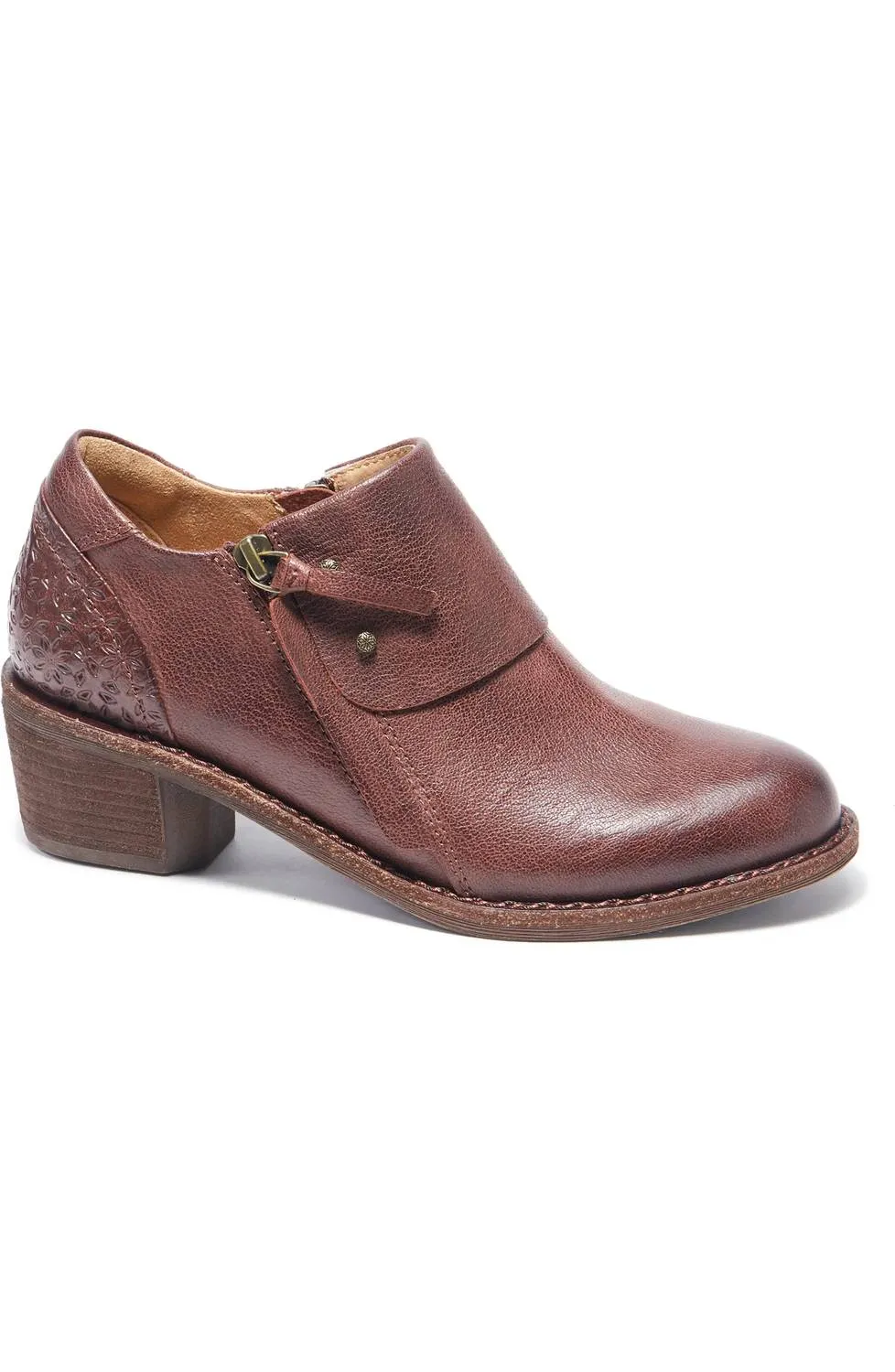 Women's Michelle Bootie In Dark Cherry Outdoor Purpose Shock Absorbing Rough Terrain