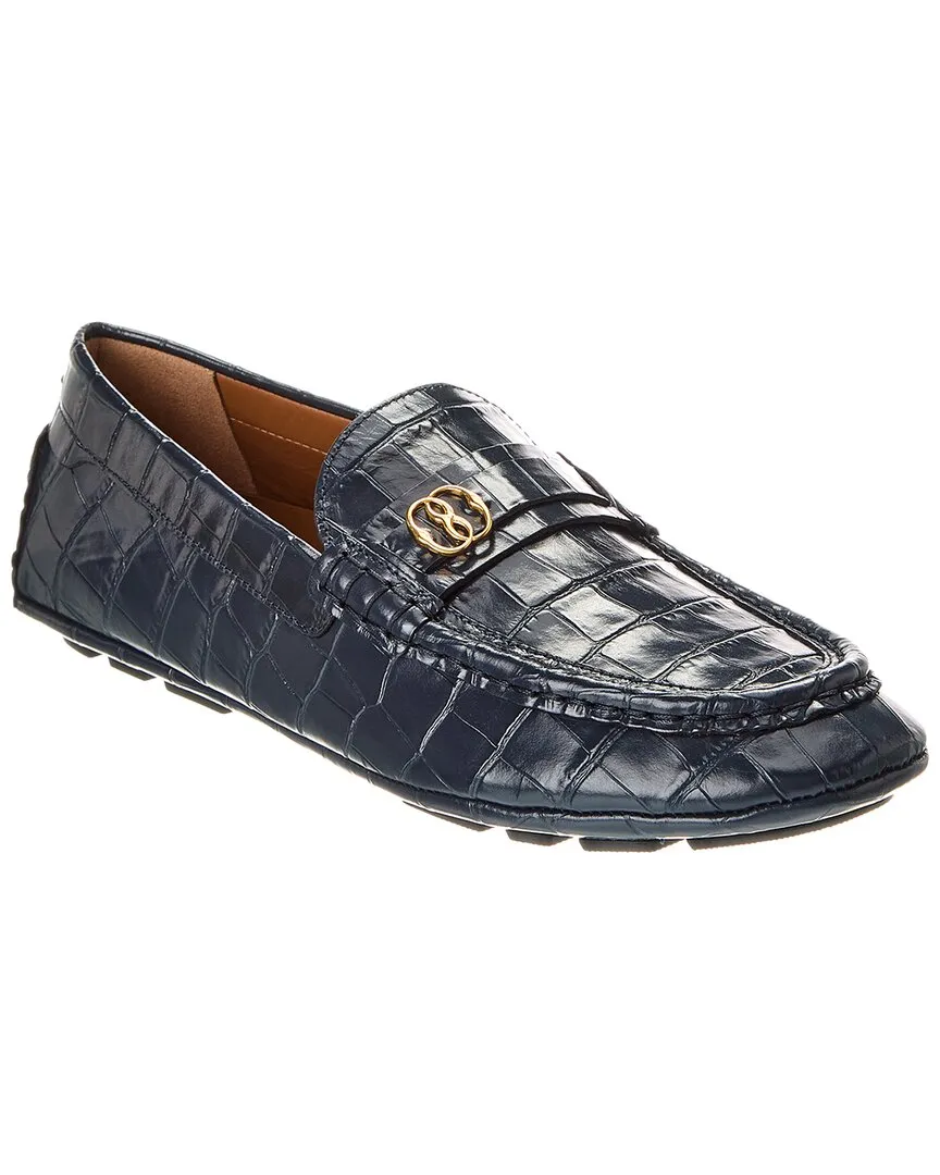 Bally Keeper Croc-Embossed Leather Loafer Easy Walking Fit