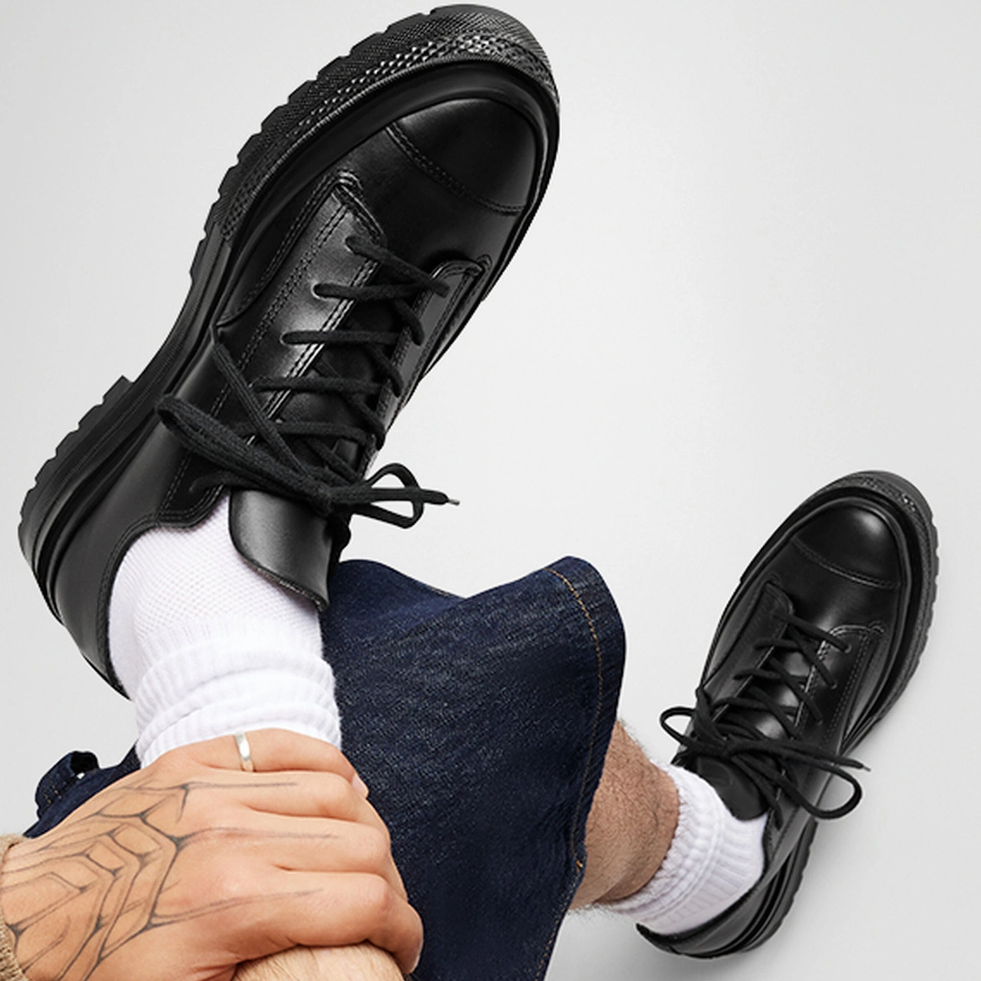 Water   Resistant Converse Mens Chuck 70 Formal Leather Shoes