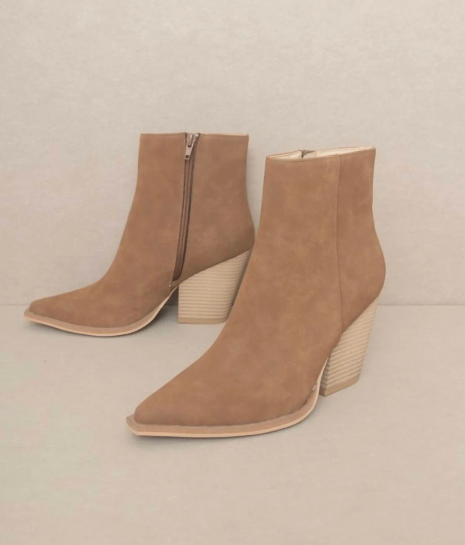 Sonia Western Ankle Boots In Caramel Summer Friendly