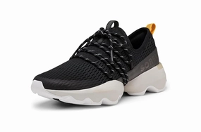 Sorel Womens Kinetic Impact II Lace Sneaker - Black/White - 8.5 running on a treadmill shoes Multi Purpose