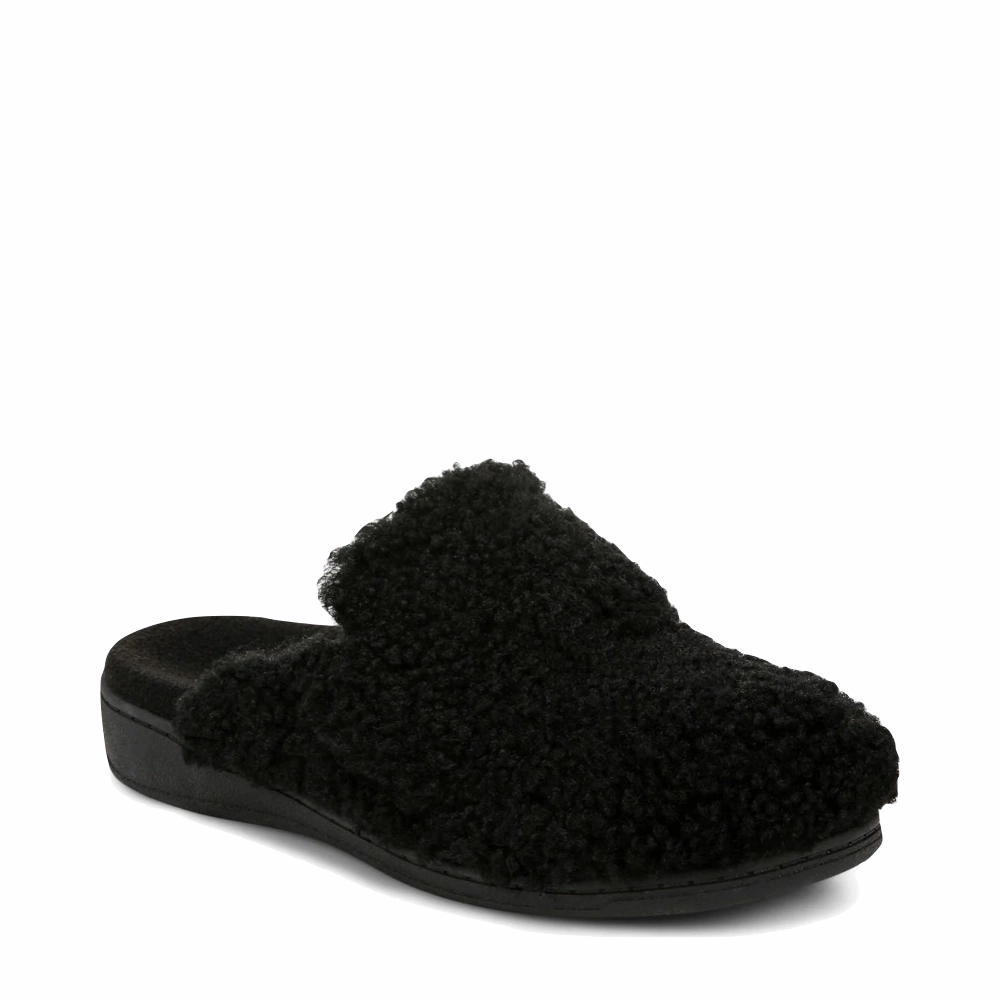 Vionic Women's Gemma II Mule Slipper in Black Quick Beach Shoes Beach Ready Footwear
