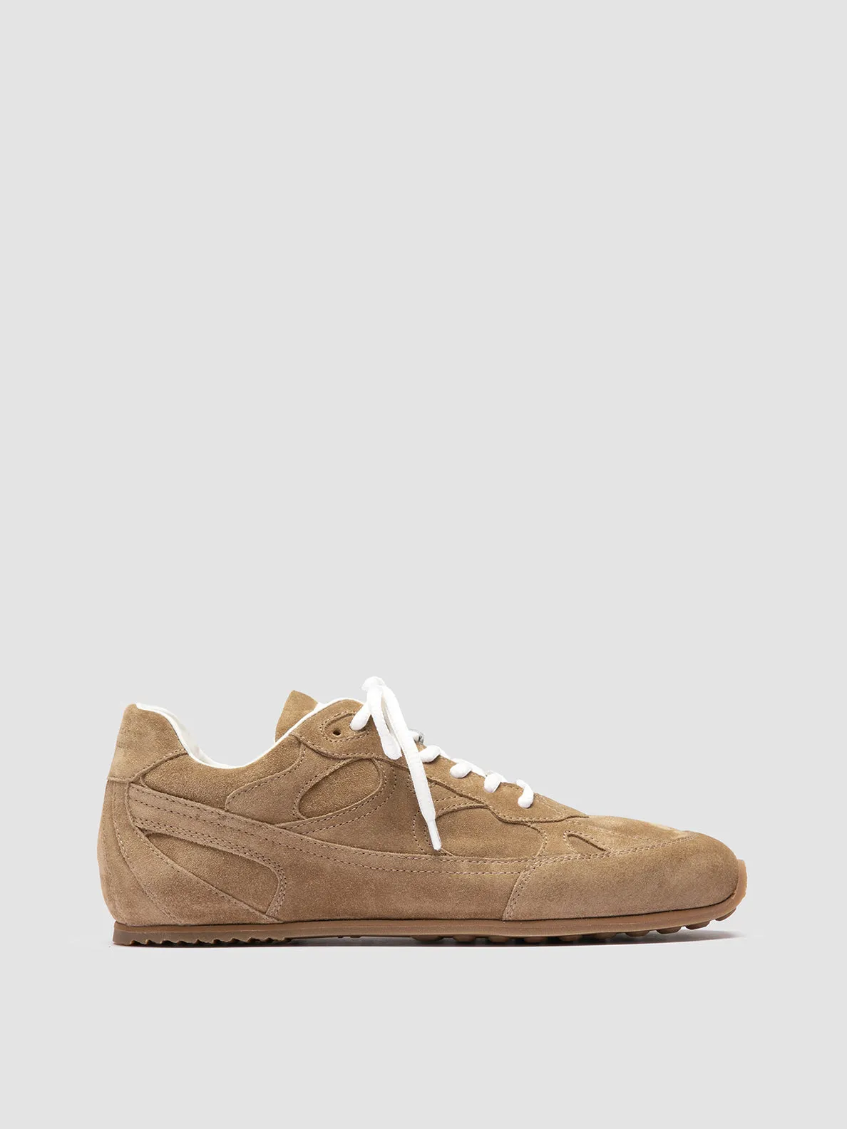 Enhanced silhouette Low noise AWAY 101 - Light Brown Suede Sneakers