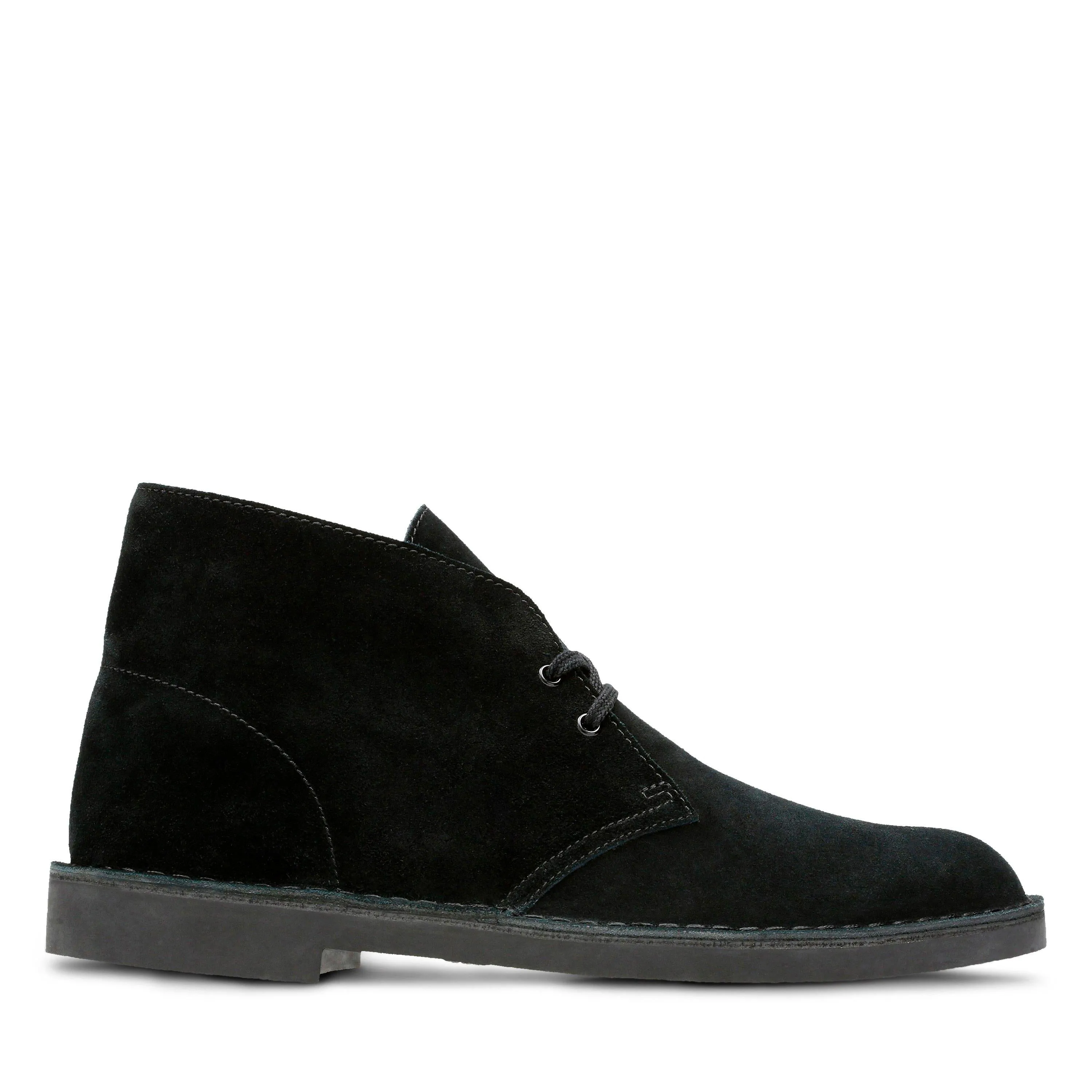 Premium Quality Rubber Compound Outsole Clarks BUSHACRE 2 in Black Suede