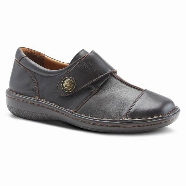 race day shoes non - perforated shoes Spring Step Kaminia KAMINIA-BR Women's  Brown Leather Casual Shoes FD1395