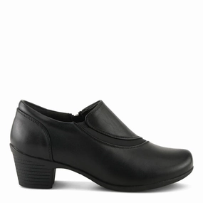Spring Step Women's Klay Heeled Shootie in Black Urban Commute