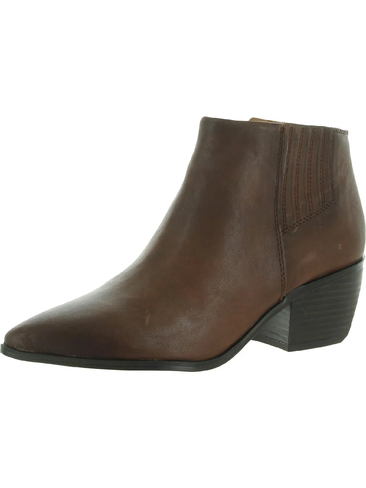 Spur Womens Leather Heels Booties Stable