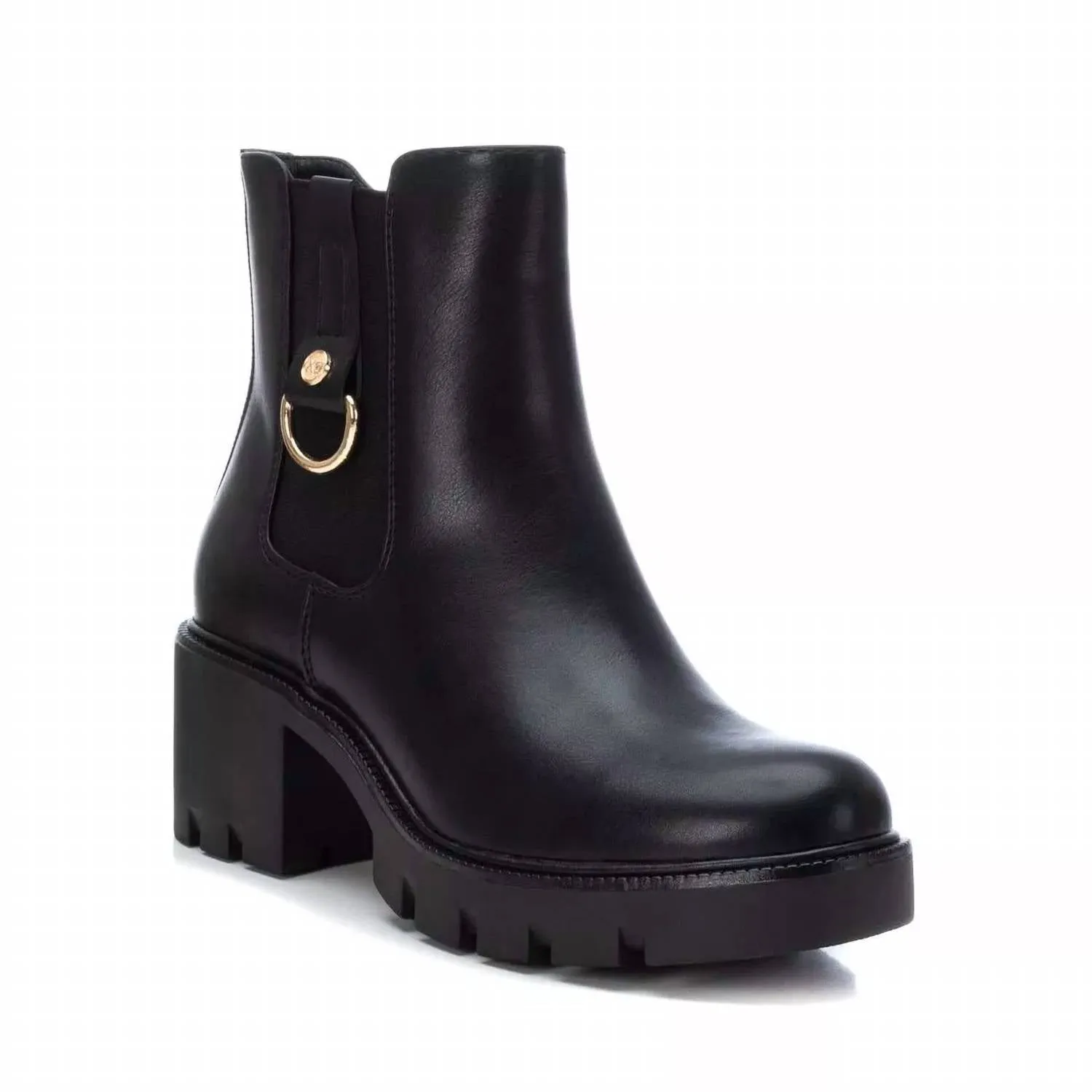 Women's Ankle Booties In Black Slip-On Style