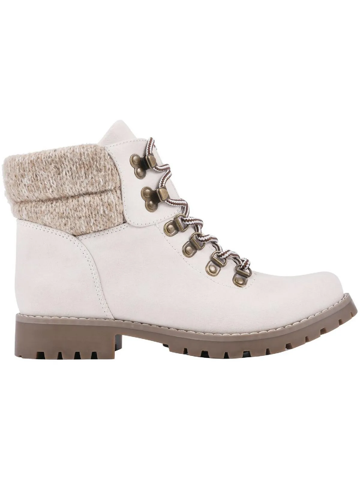 Street Walk Anti-fungal Pathfield Womens Knit Lace-Up Ankle Boots