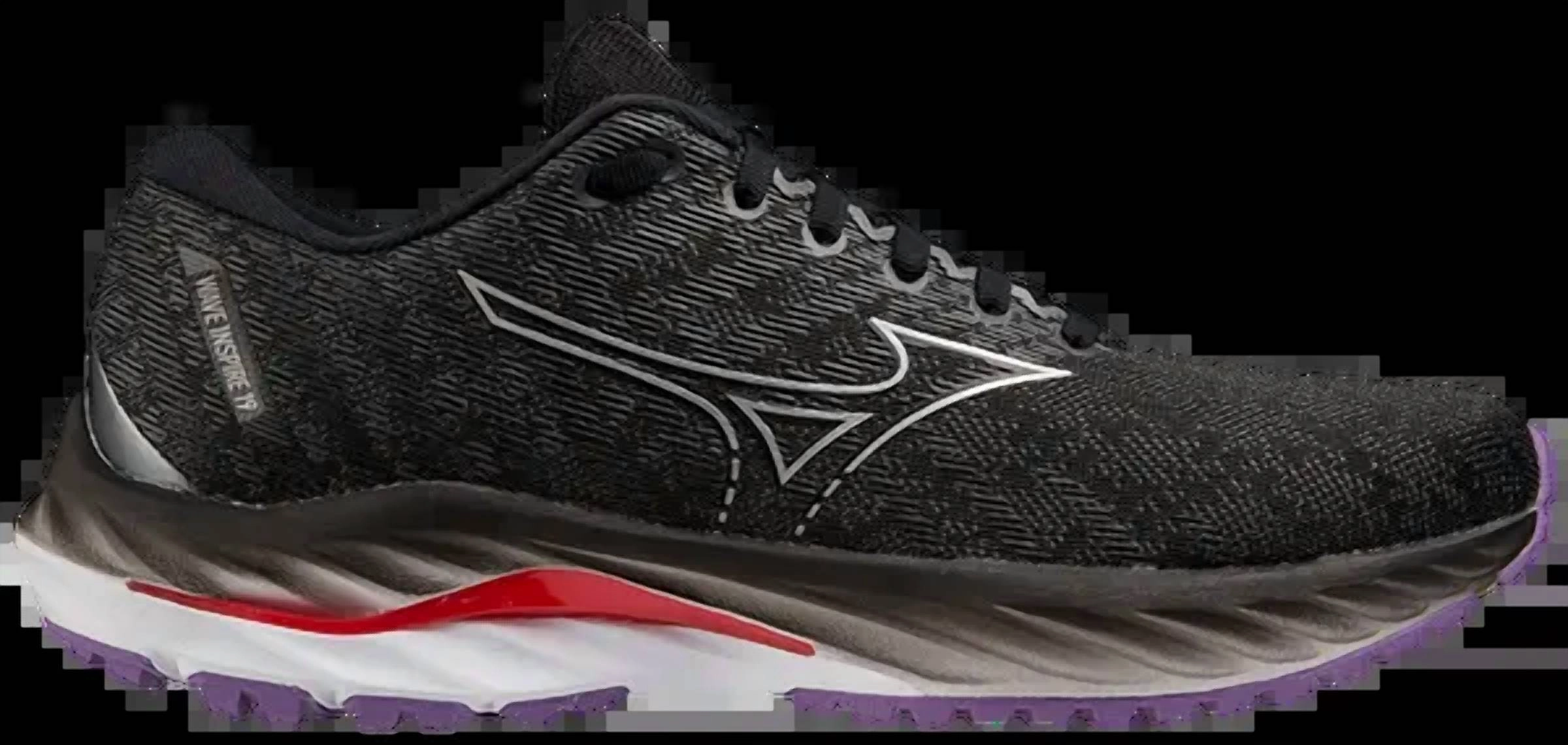 Inspire 19 Wide In Black narrow - fit running option TPU Outsole