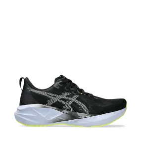 Asics Men's Novablast 5 Sneaker in Black/Blue Fade Cross City