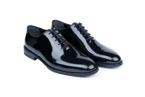 Movement Control Stilos Whole Cut Oxford Patent Leather Dress Shoes