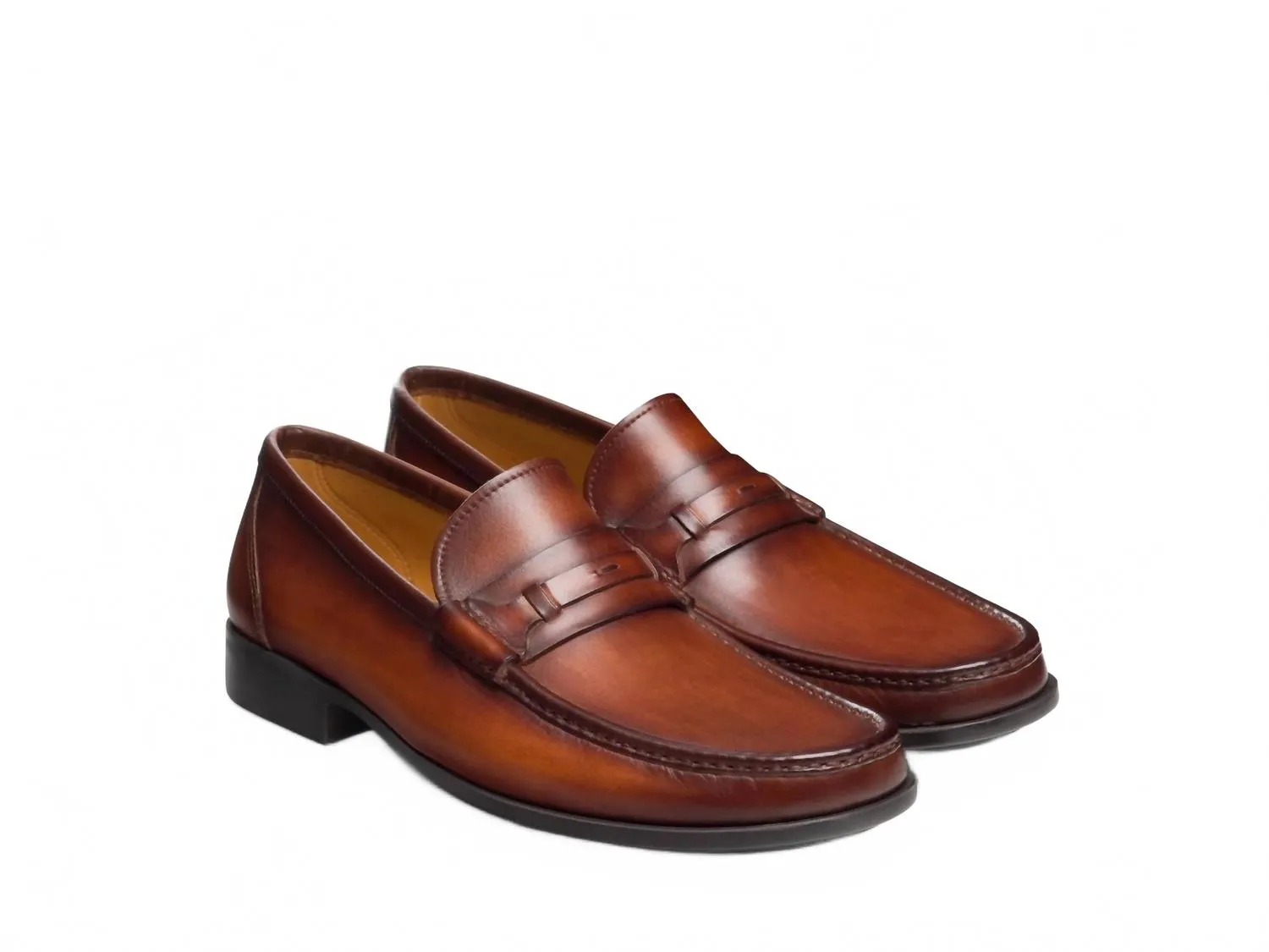Men's Daren Loafer In Cognac All terrain Microfiber finish