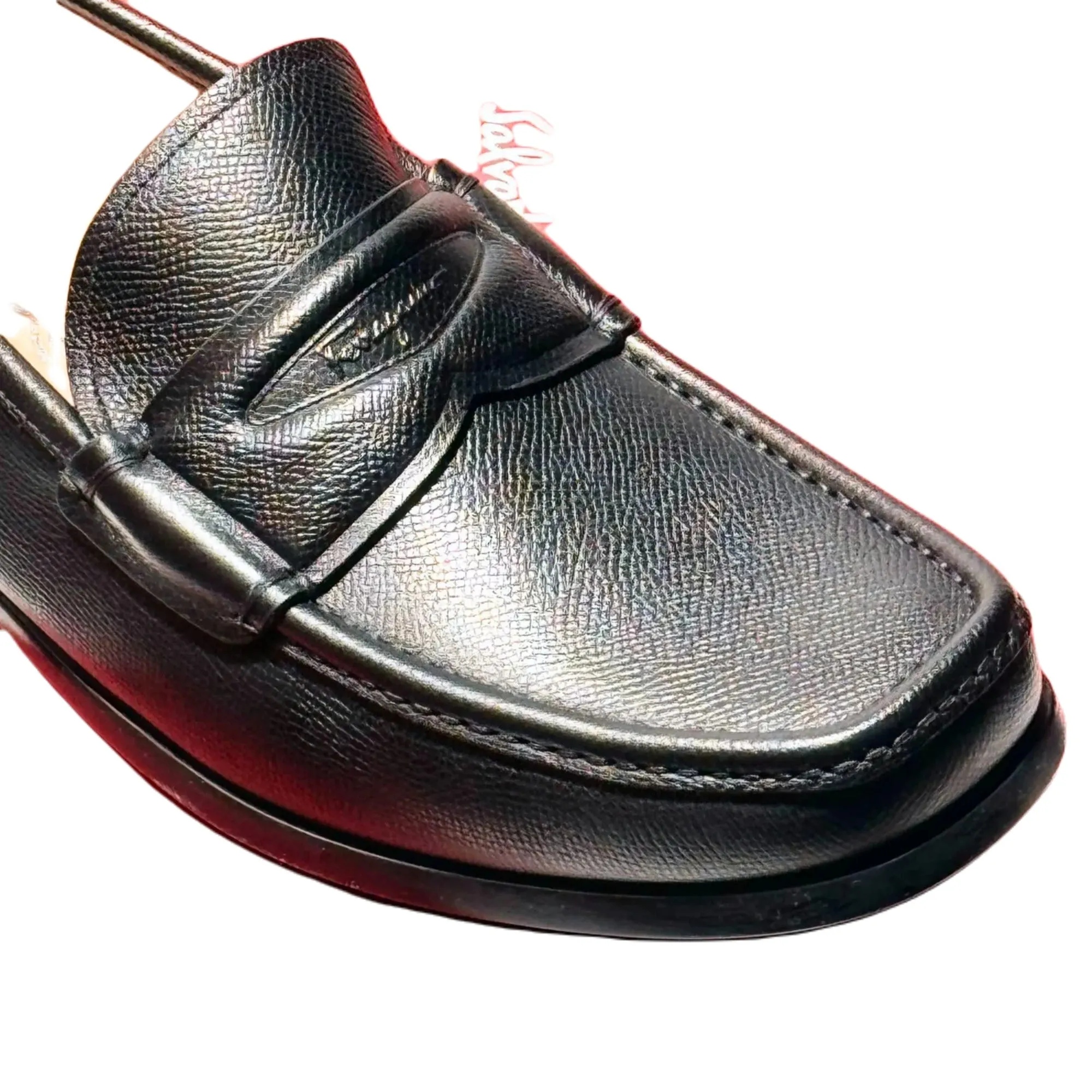 Slip Resistant Ferragamo Lanzarote Men's Loafers Black