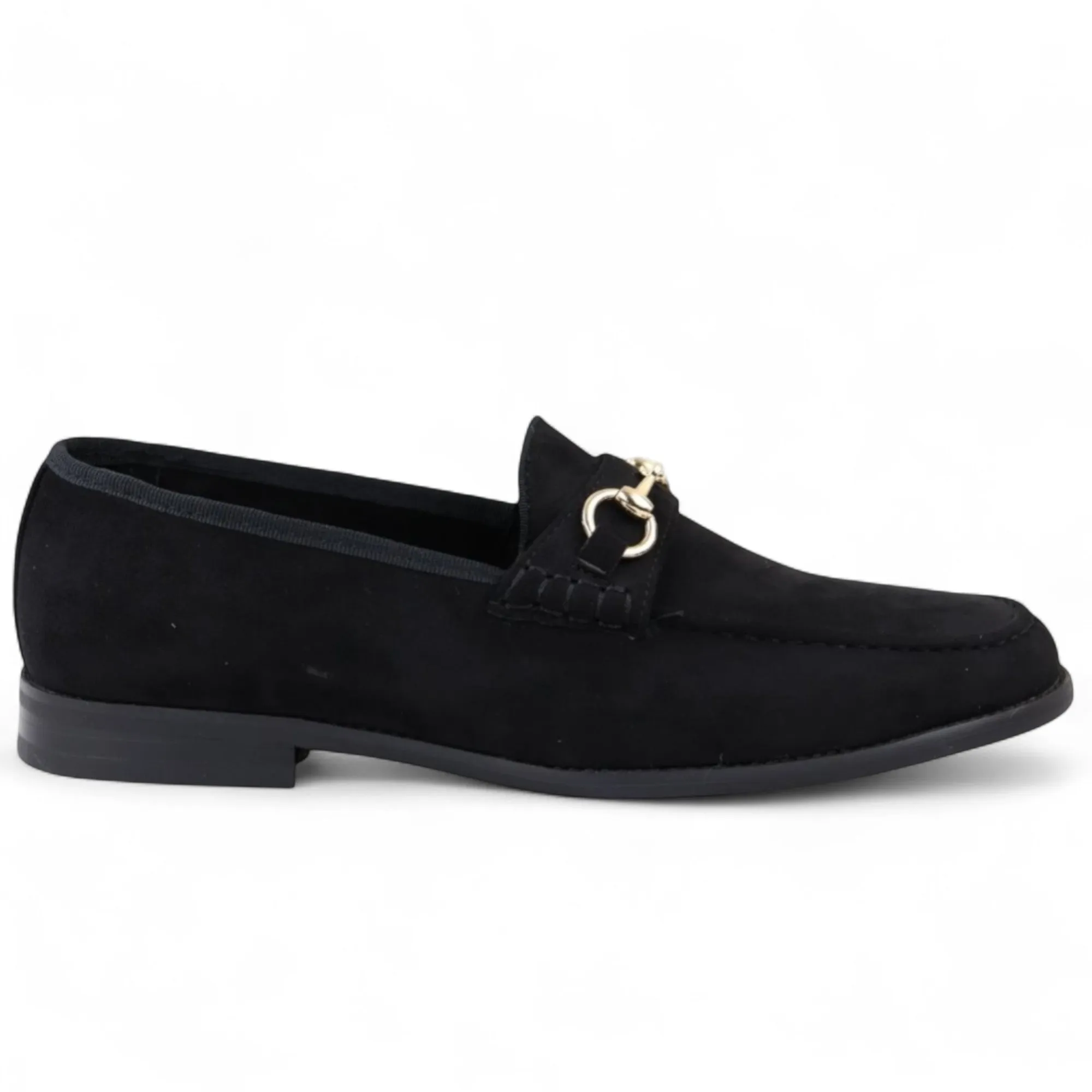 Men's Navy Suede Moccasin Leather Lined Loafers Relax On The Go