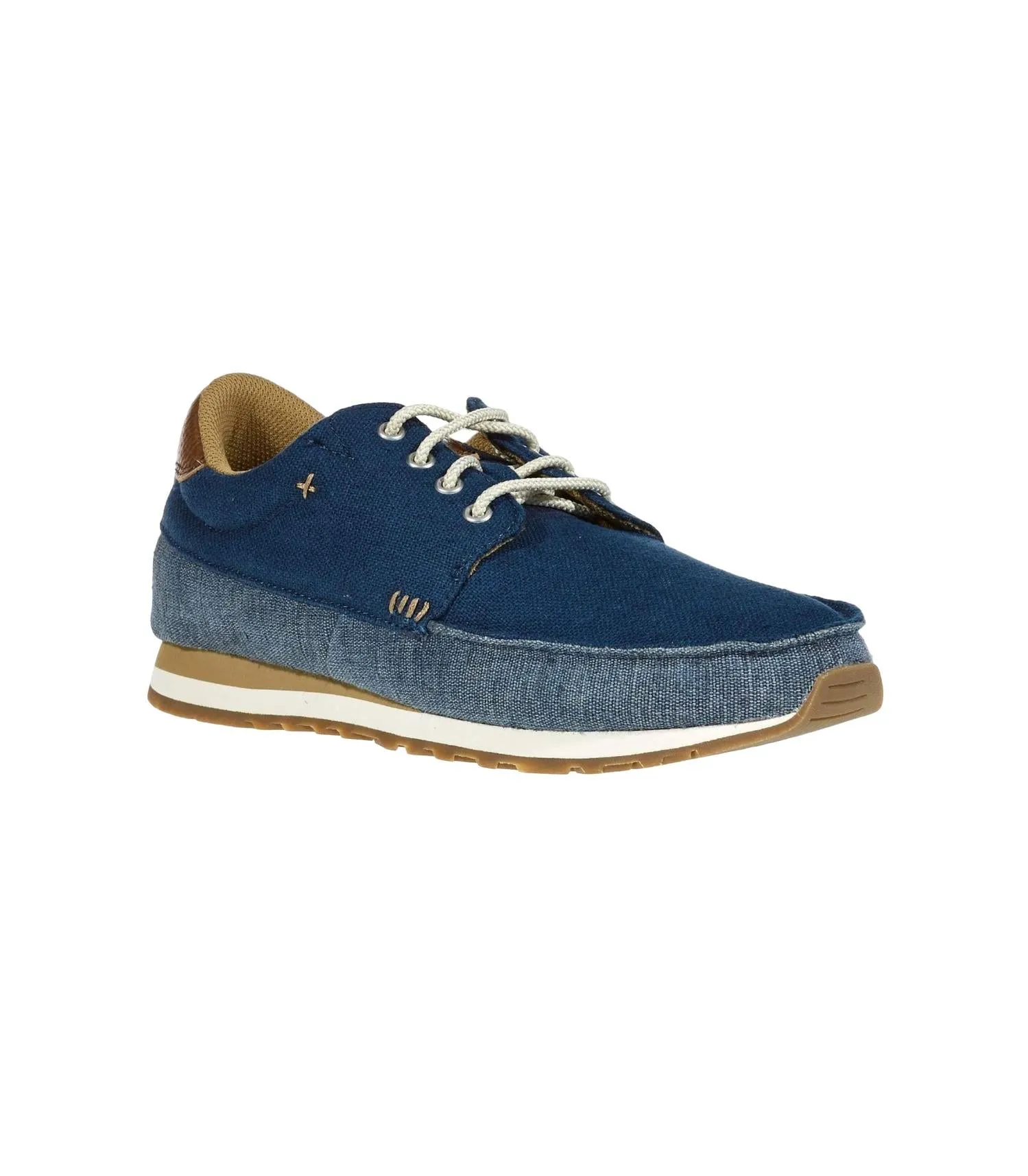 Slip Fit Motion Step Ease Men's Beer Runner Shoes In Navy/tan
