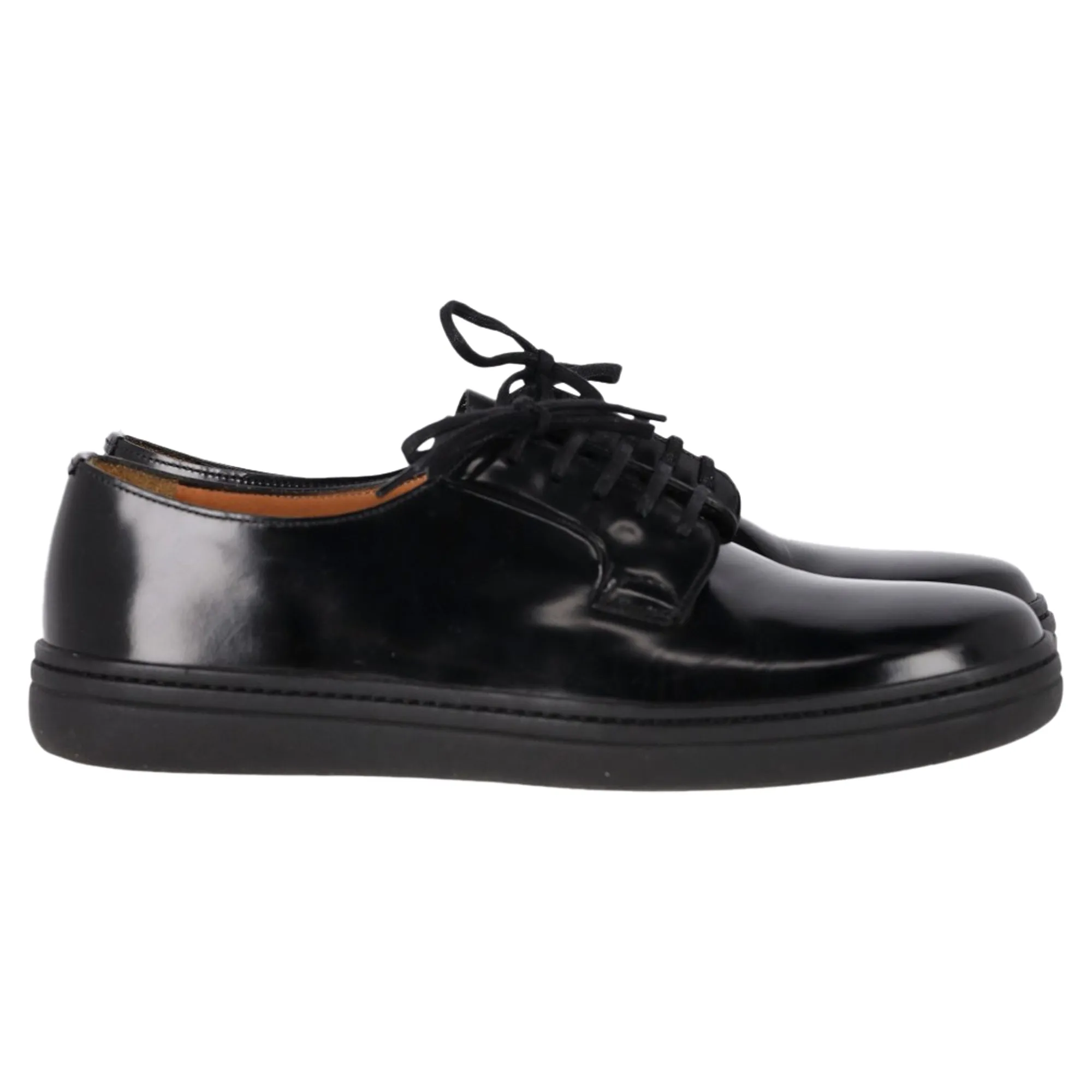 Church's Padfield Polished Derby Shoes in Black Leather Smooth Ease Slip Shoes Fit