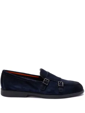 Navy Blue Almond Toe Moccasins Quick Slip Comfort Comfort Wear