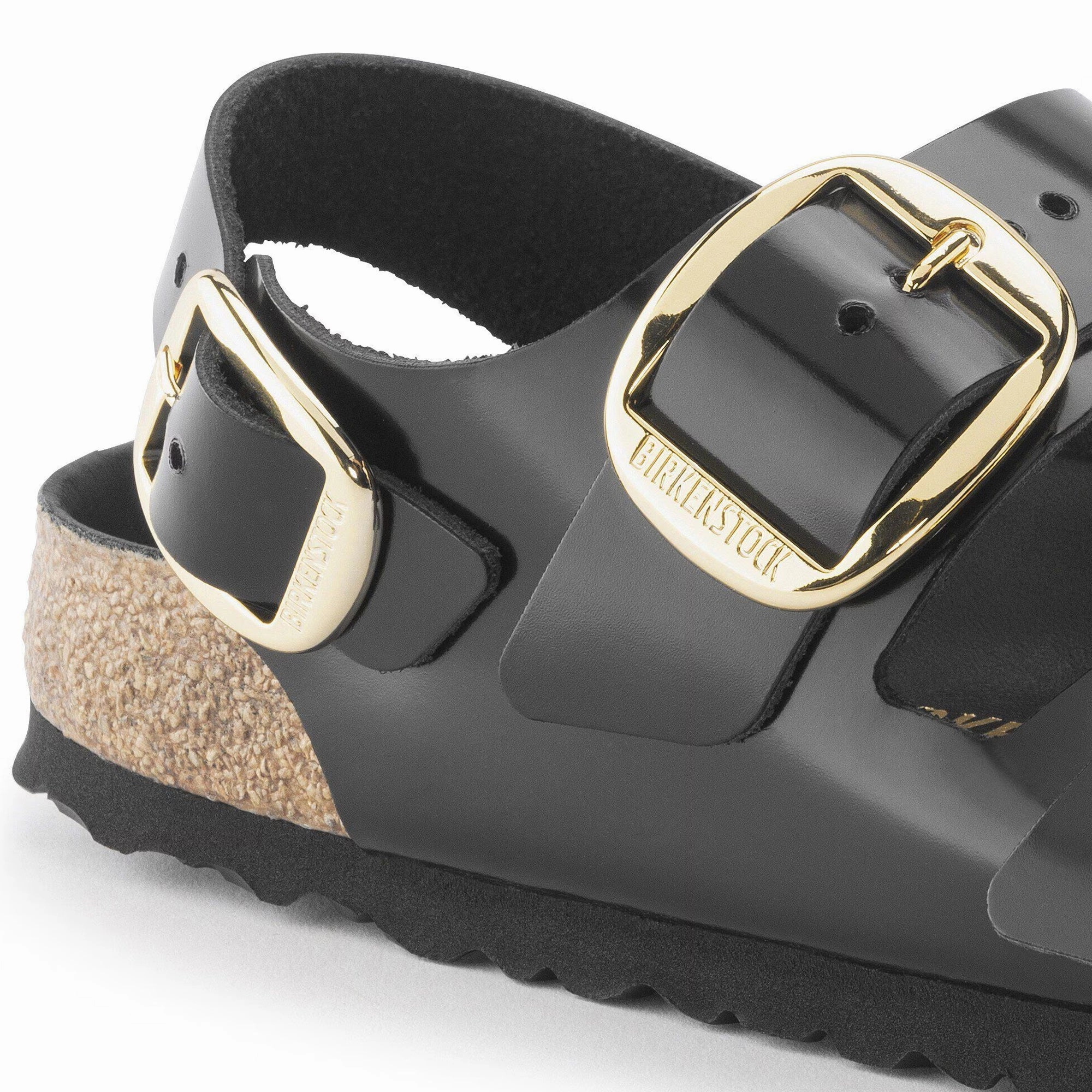 Cushion Ride Birkenstock Womens Milano Big Buckle Slippers