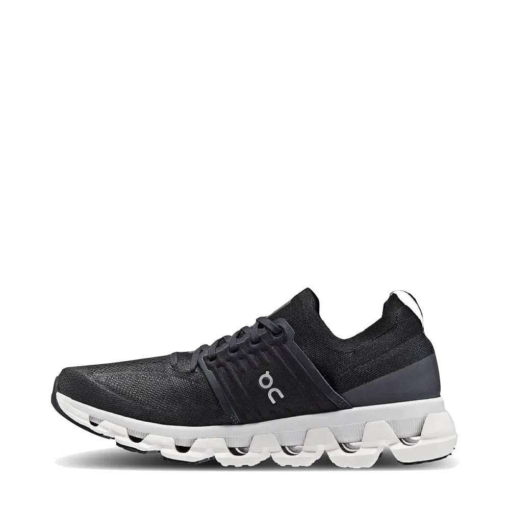 On Men's Cloudswift 3 Sneaker in All Black Run Trail