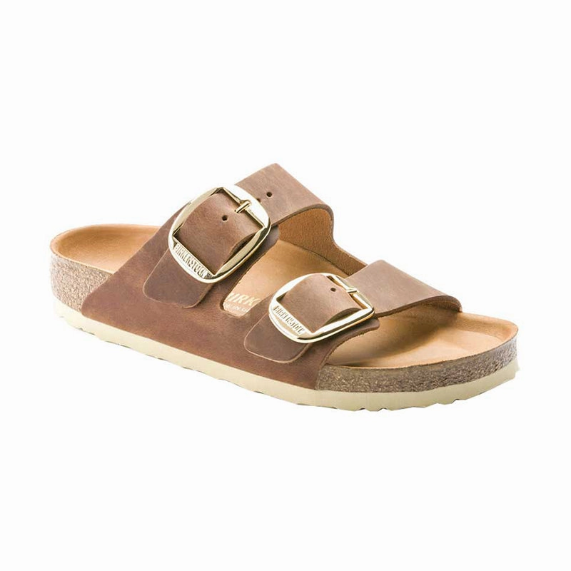 Wear Anywhere Women's Arizona Big Buckle (NARROW) Cognac Oiled Leather