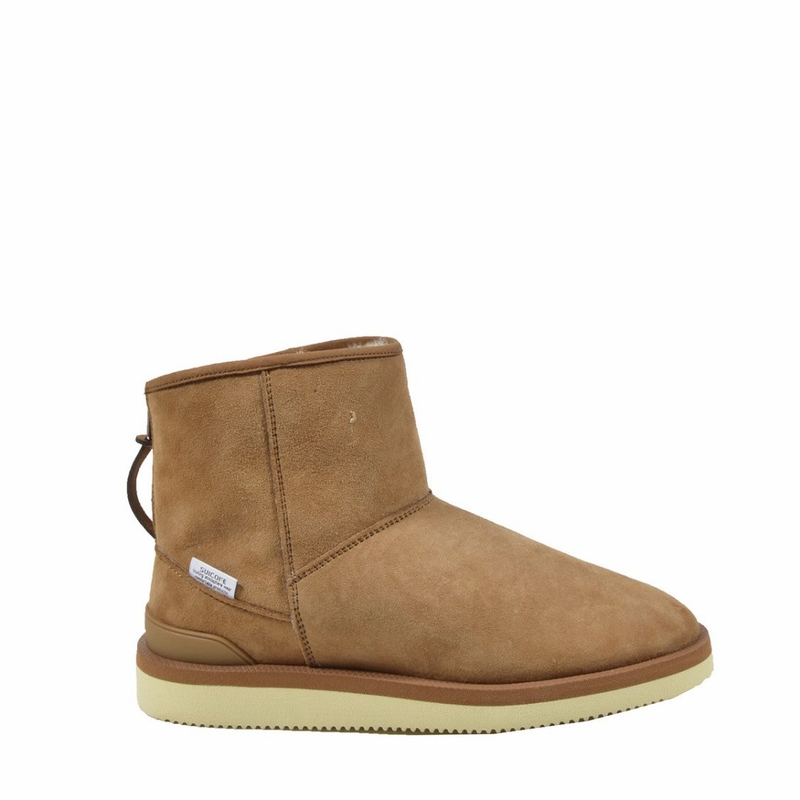 Suede Ankle Boot With Shearling Lining Flat terrain stability glow - in - the - dark run running gear