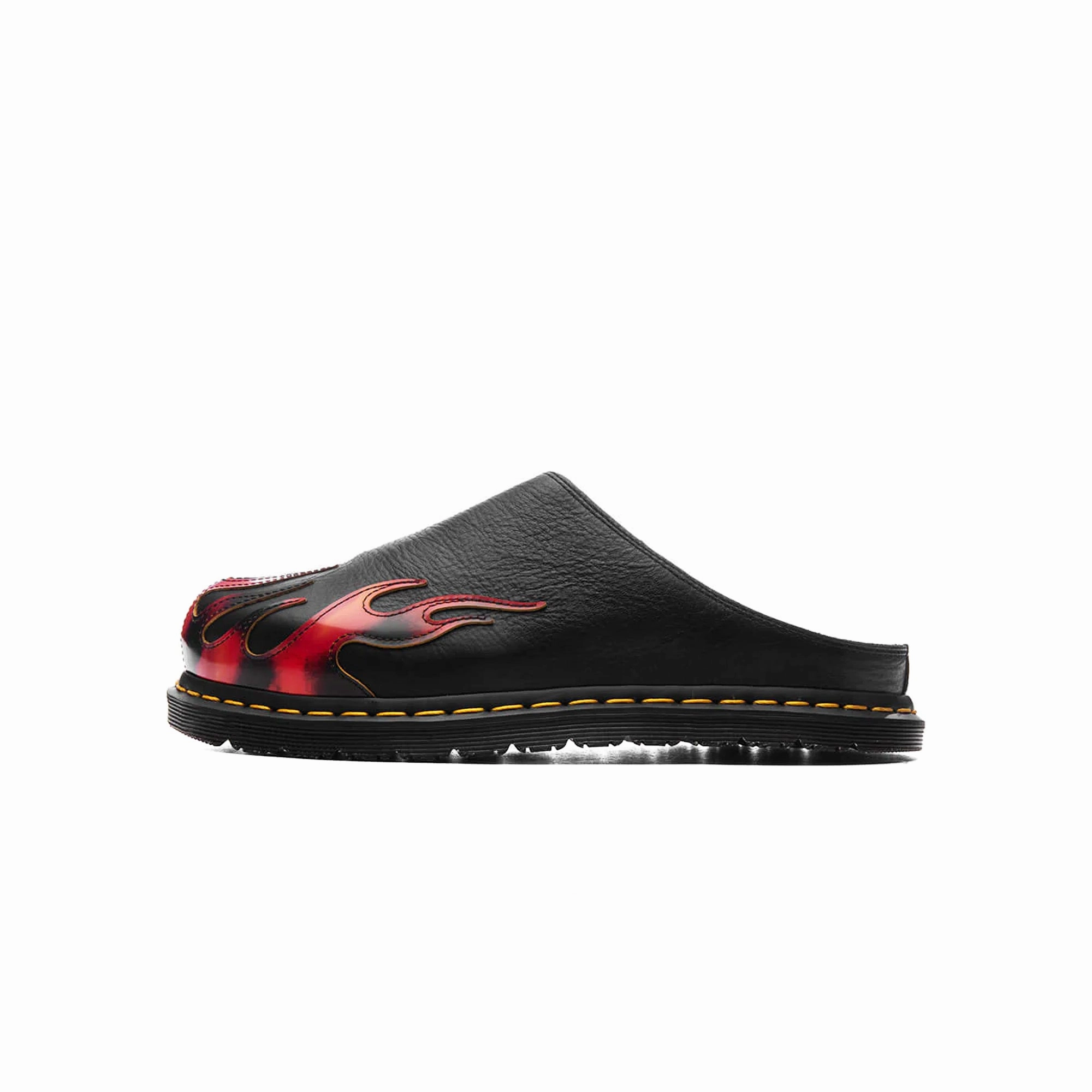 Dr Martens Mens San Mule Flame Boots Log Path