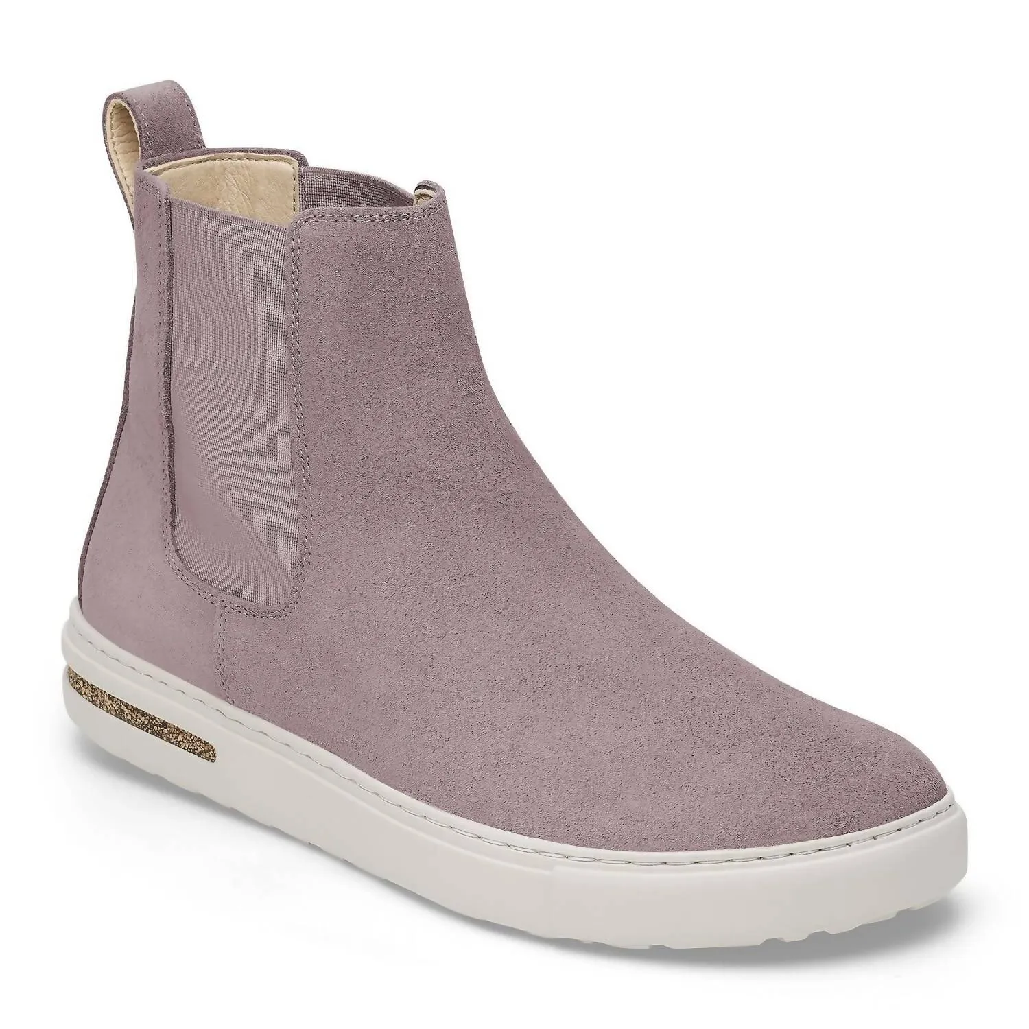 Women's Bend Chelsea Suede Leather Boots In Faded Purple sports Heel Stabilizer