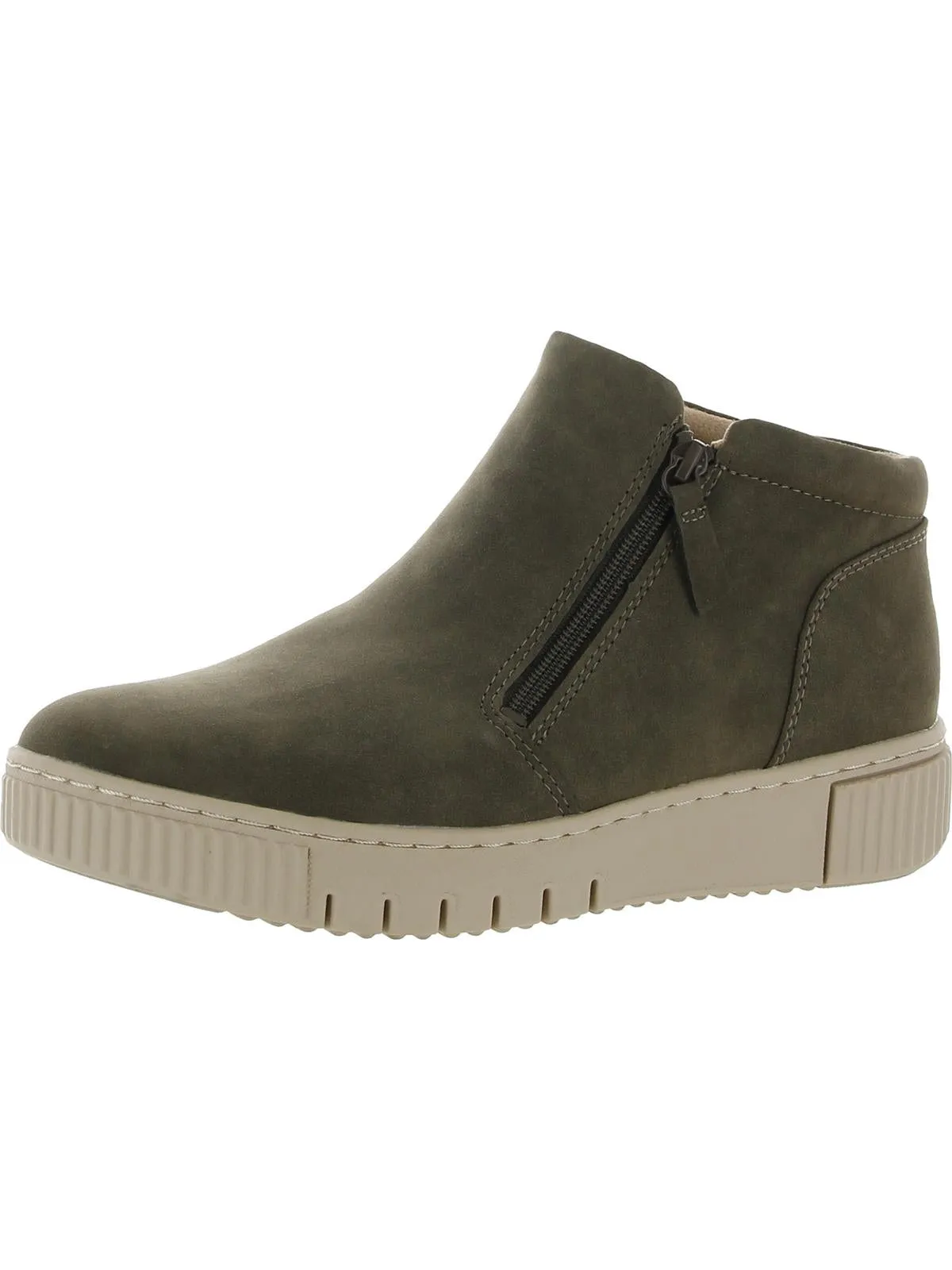 Reinforced Form Work Commute Lace Up Design Turner Mid Womens Faux Leather Comfort Booties