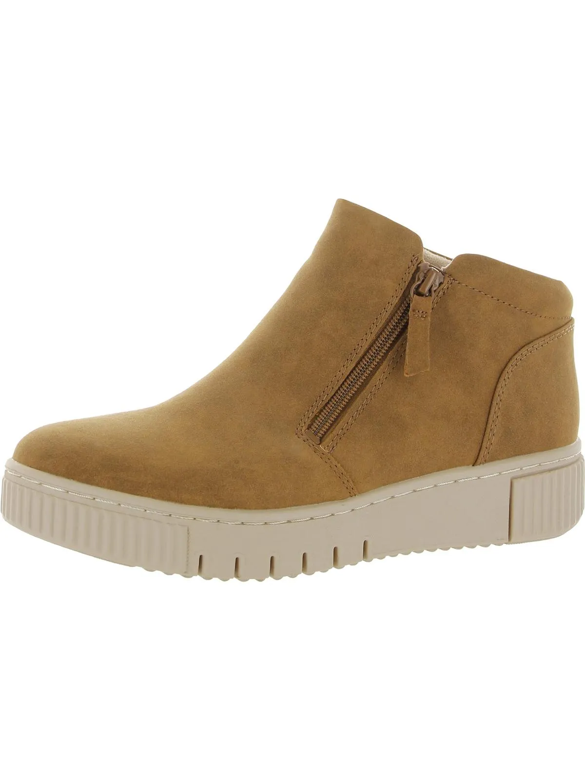 Lace Closure Turner Mid Womens Faux Leather Comfort Booties