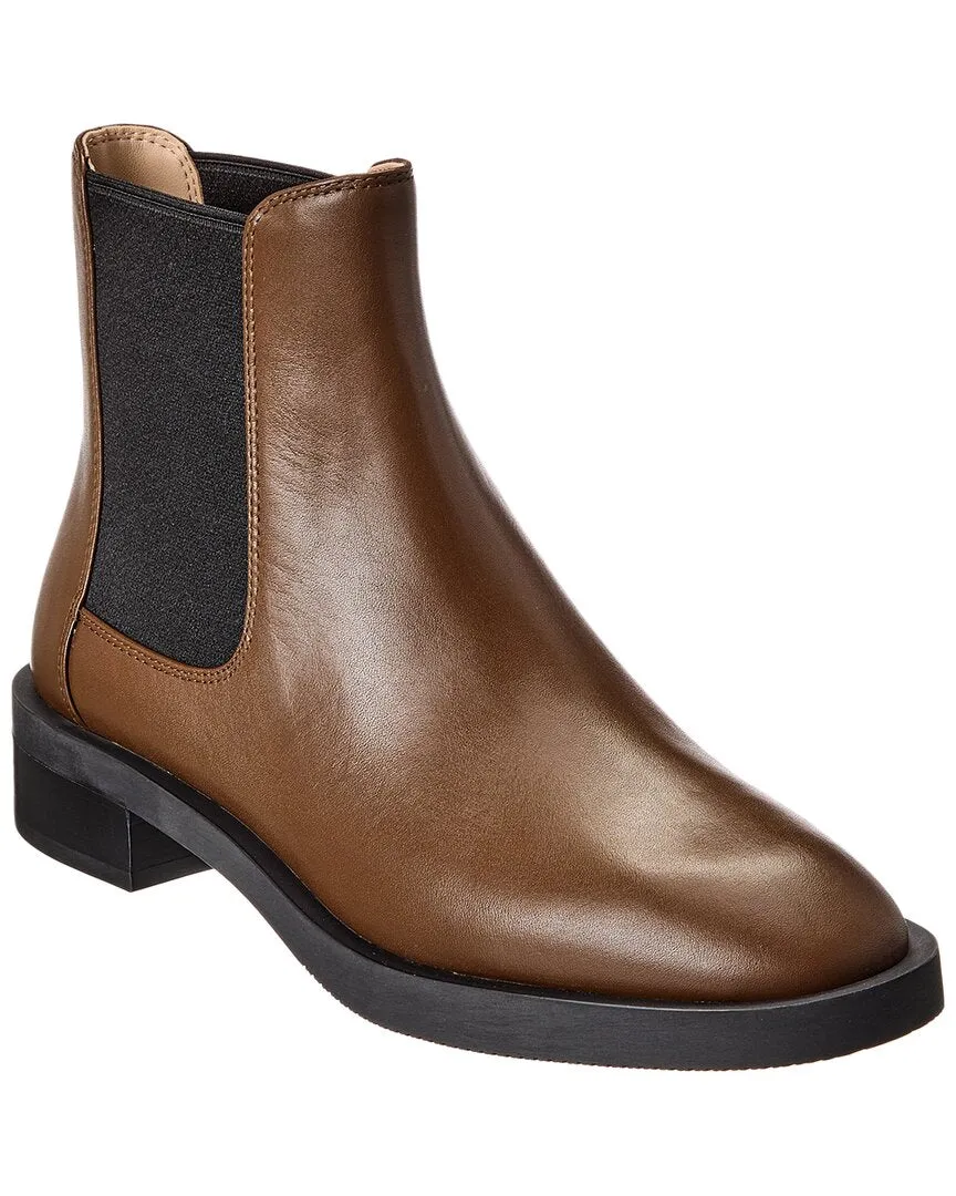 High Traction Rainy Days Stuart Weitzman Sondra Sleek Leather Bootie
